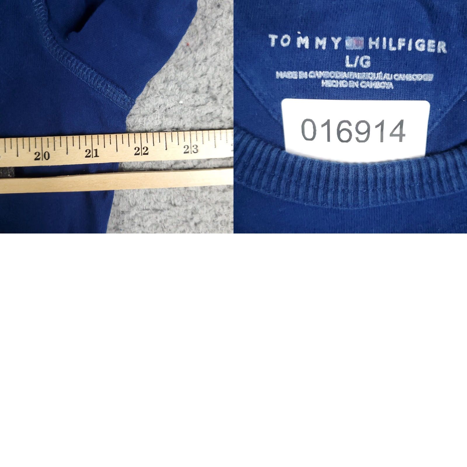 Tommy Hilfiger Tommy Hilfiger Mens Large Blue Casual Pullover Sweater Shirt Size US L / EU 52-54 / 3 - 8 Thumbnail