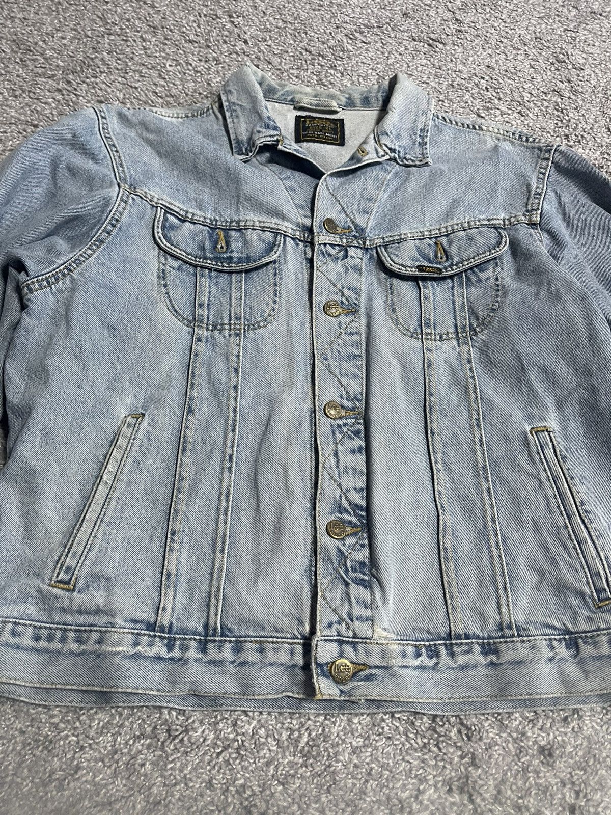 Lee × Vintage LEE RIDERS VINTAGE DENIM BLUE JACKET RARE 7850 USA SIZE XL Size US XL / EU 56 / 4 - 8 Thumbnail