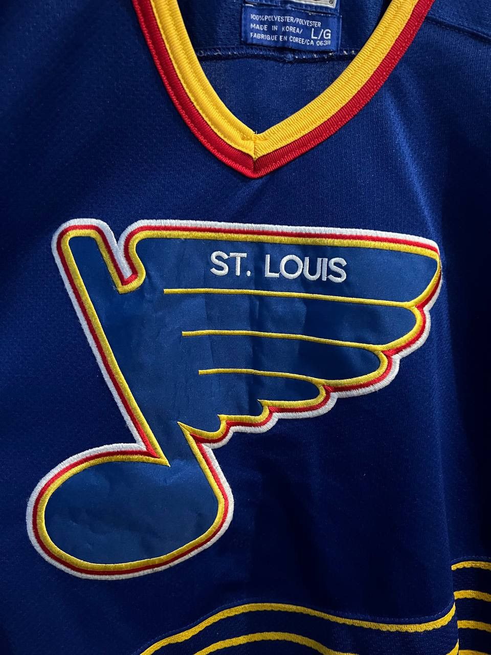 NHL 90’S ST LOUIS BLUES #3 STARTER HOCKEY JERSEY SHIRT SIZE L Size US L / EU 52-54 / 3 - 5 Thumbnail