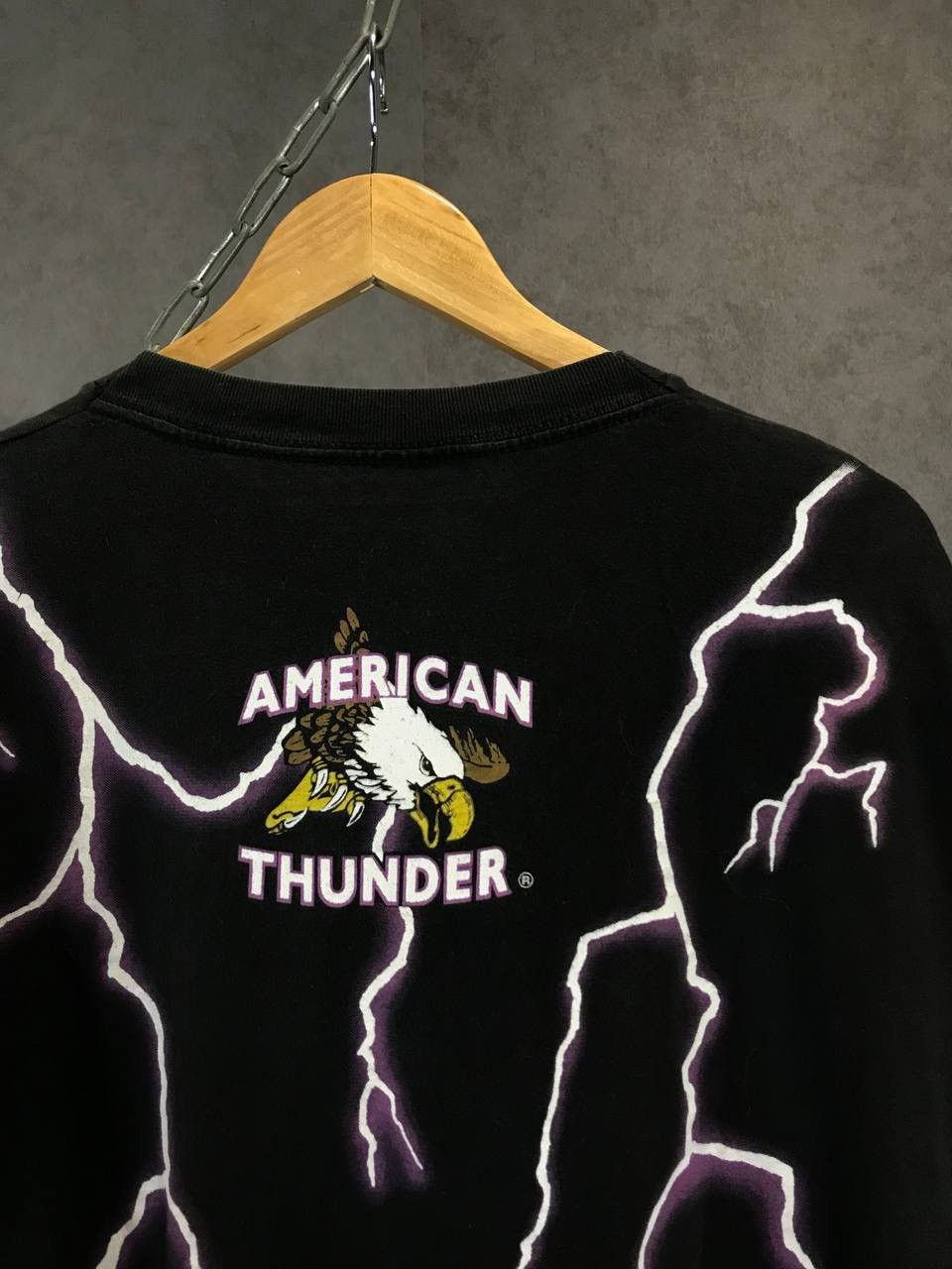 Vintage American Thumder 90s vintage single stitch tee Size US L / EU 52-54 / 3 - 8 Thumbnail