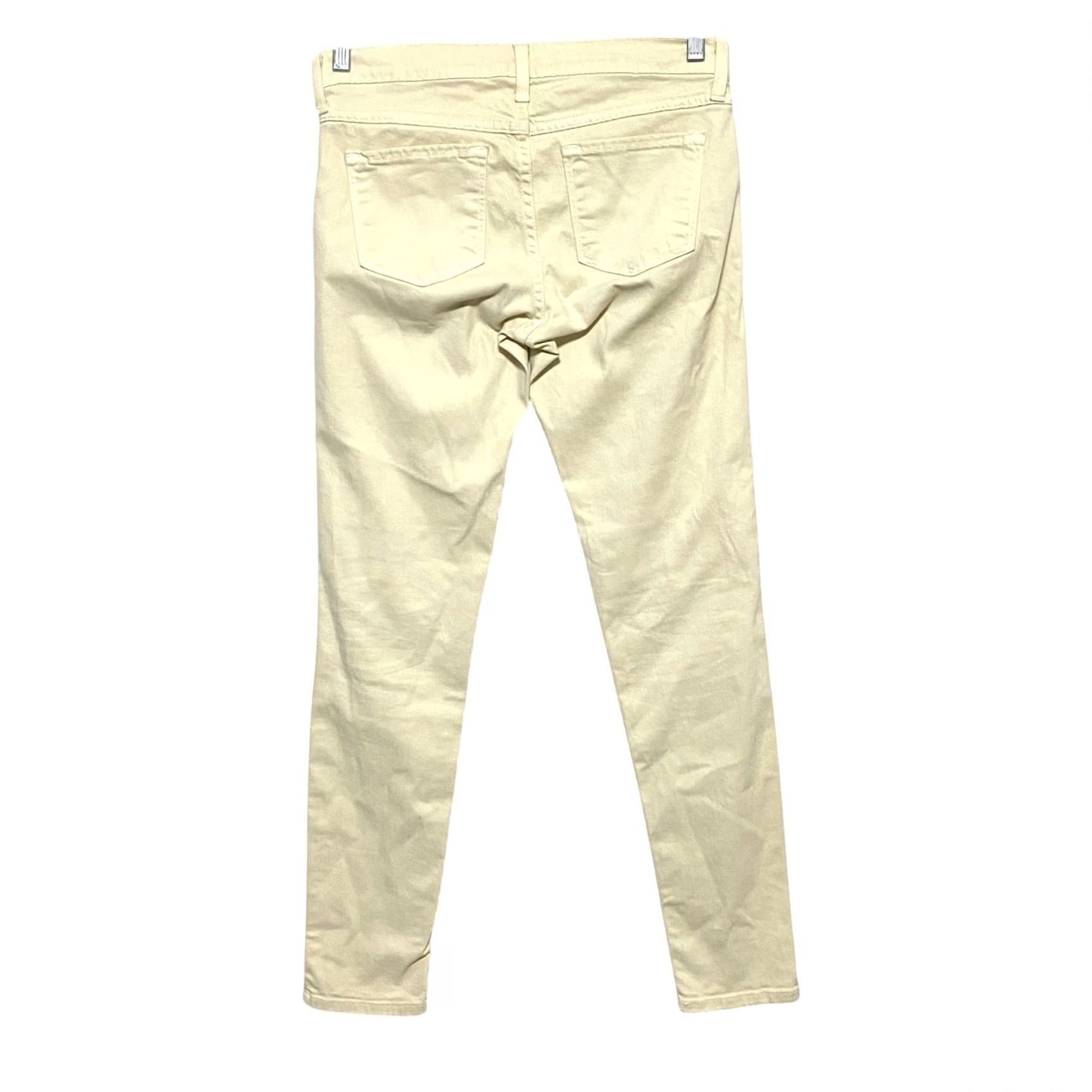 Vintage VINTAGE Flying Monkey Skinny Jeans Leggings Stretch Denim Light Yellow L7384 Womens 27 Size 27" / US 4 / IT 40 - 4 Thumbnail