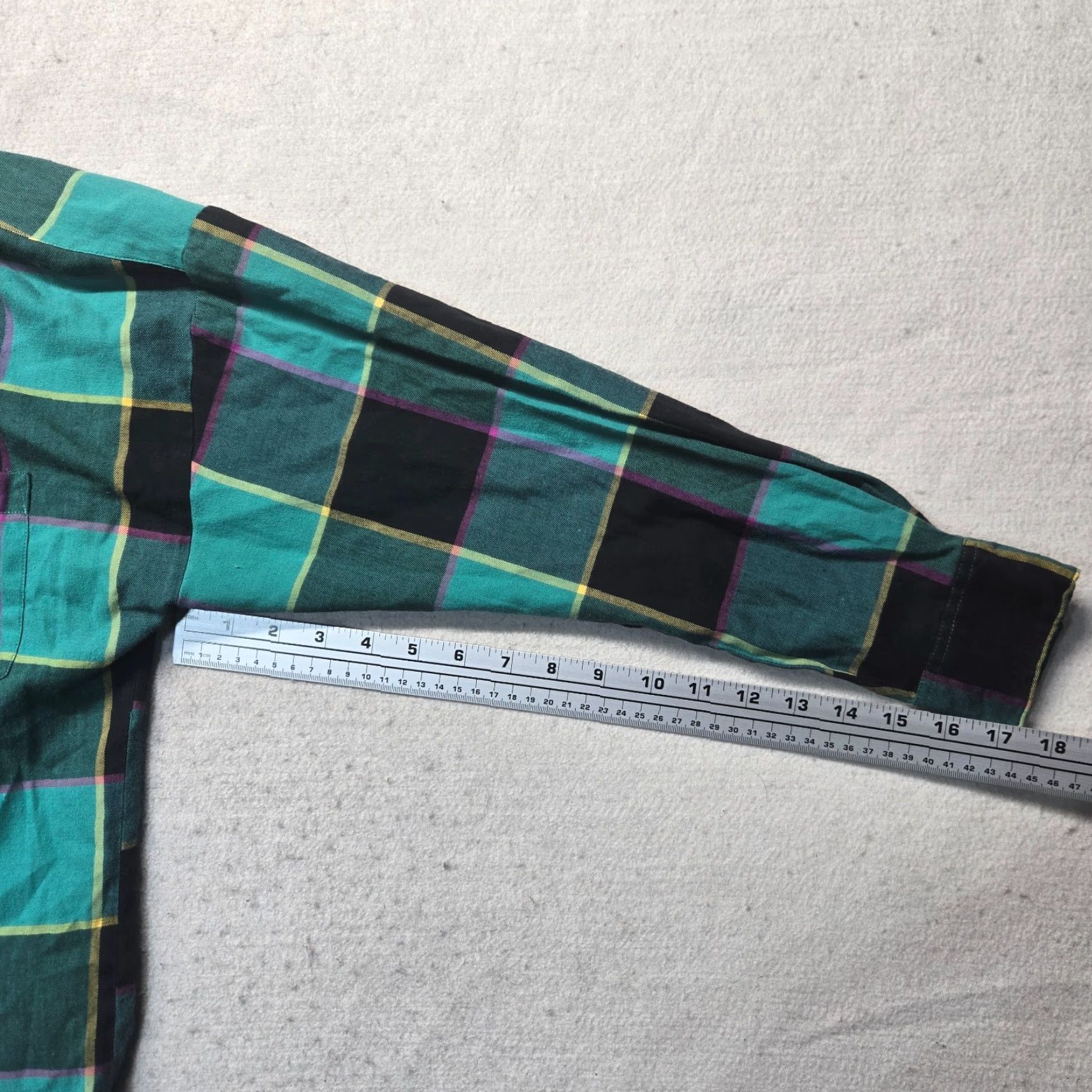 Express VINTAGE Air Express Shirt Adult Women L Green Plaid Button Down Oversized Shirt Size L / US 10 / IT 46 - 6 Thumbnail