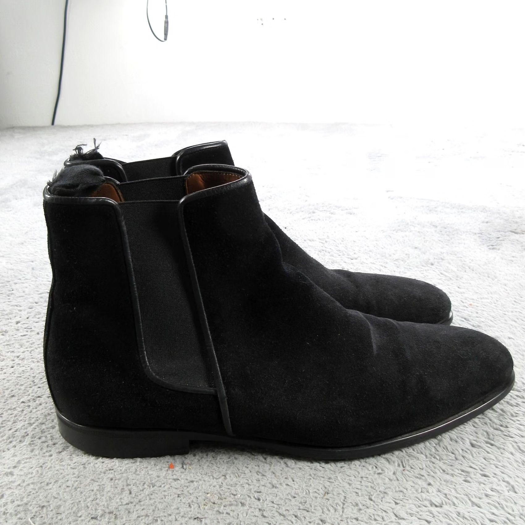 Aquatalia Aquatalia Chelsea Boots Mens Size 12 Black Suede Leather Lined Made In Italy Chelsea Boots Mens Black Suede Leather Lined Italian Made Size US 12 / EU 45 - 2 Thumbnail