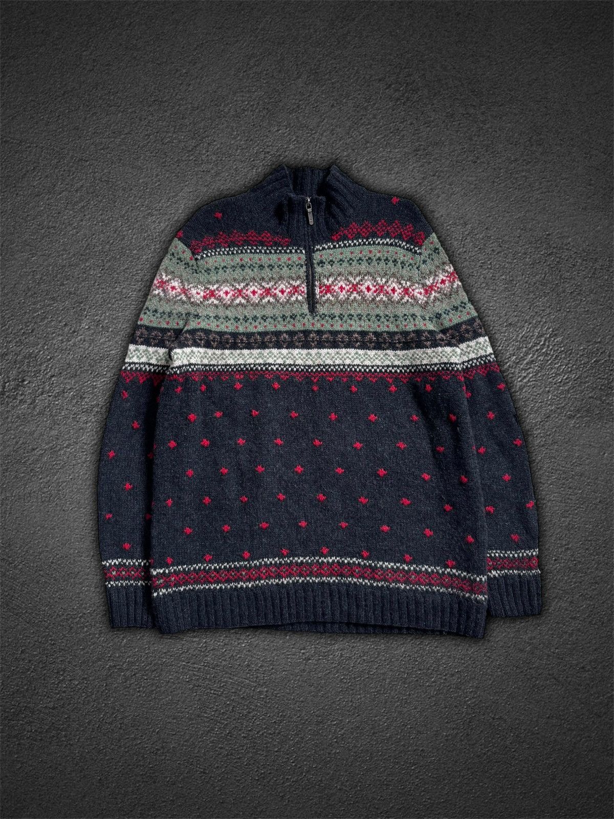 Polo Ralph Lauren Vintage Lauren Ralph Lauren Quarter Zipper Sweather Size US M / EU 48-50 / 2 - 1 Thumbnail
