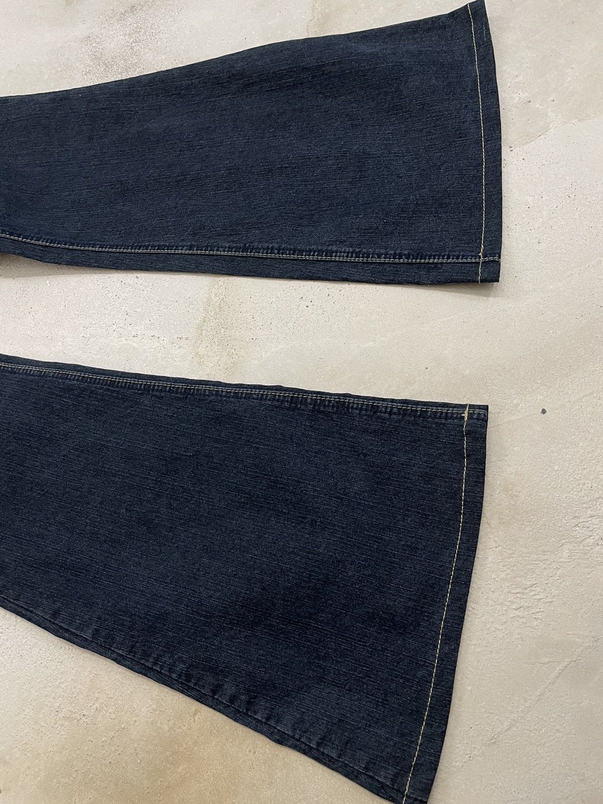 Japanese Brand × Le Grande Bleu (L.G.B.) Asawa Japanese Flare Bell Bottom Raw Denim Pants Size US 27 - 4 Thumbnail