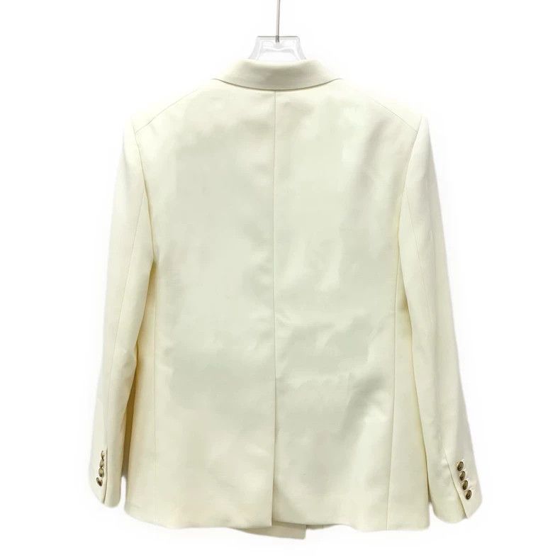 Saint Laurent Paris Saint Laurent Paris Beige wool lapel double-breasted long- Size US XXS / EU 40 - 2 Thumbnail