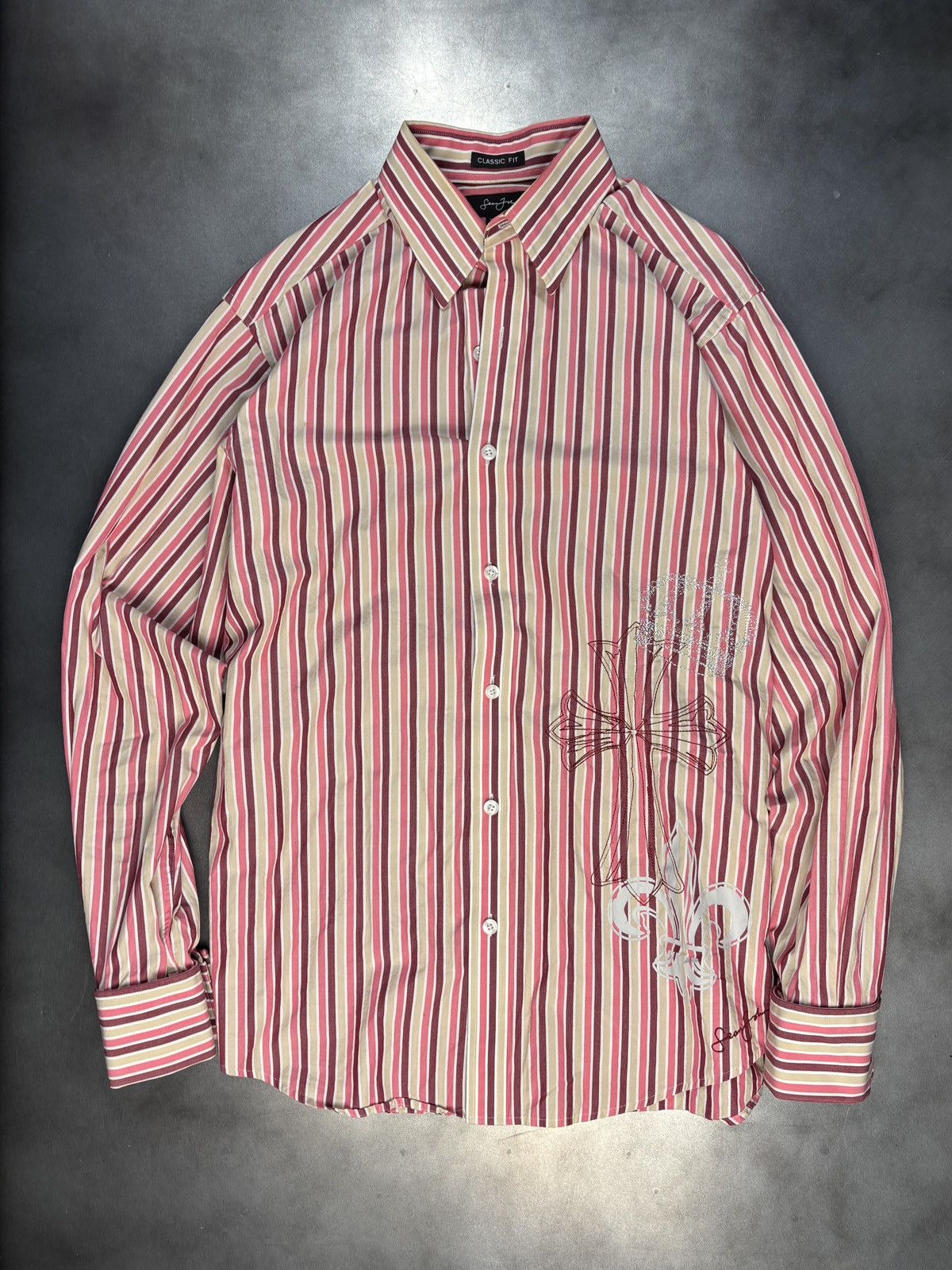 2000s Sean John Button Up Y2K Vintage Dress Shirt Affliction