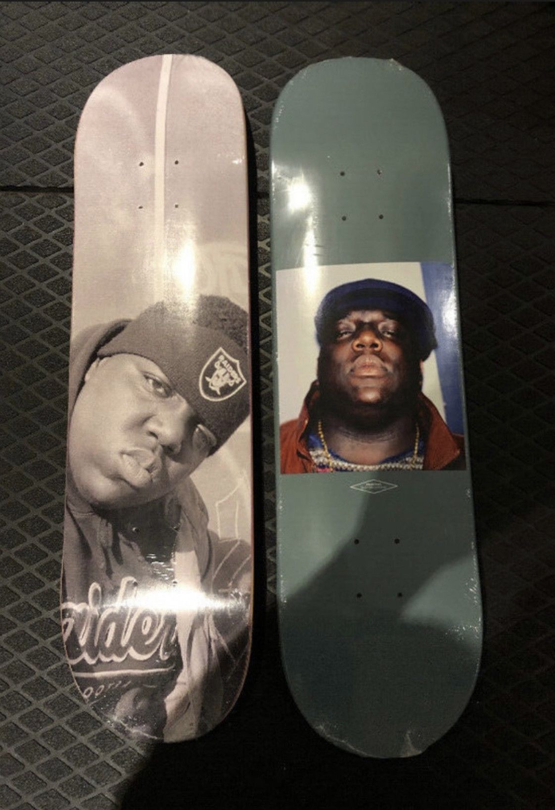 image of Primitive Skateboards X Biggie Smalls Deck Set in Grey, Men's