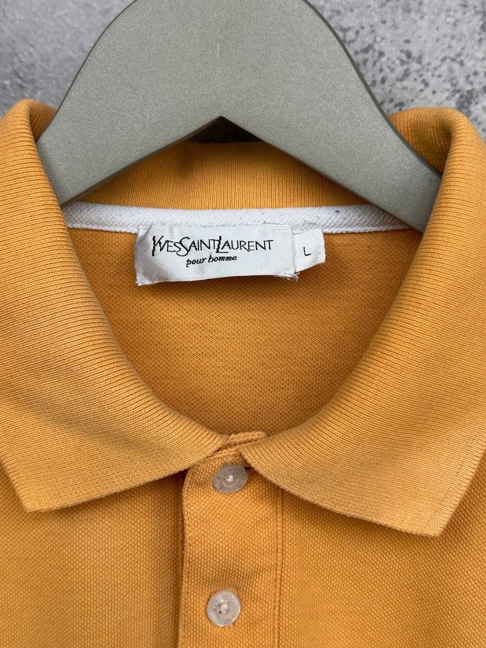 Yves Saint Laurent Yves Saint Laurent YSL Polo Shirt Orange Logo Short Sleeve Size US L / EU 52-54 / 3 - 12 Thumbnail