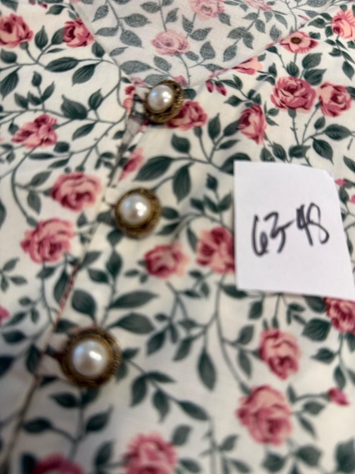 Other Vintage floral rose midi dress attached skirt & jacket XL/1X Size M / US 6-8 / IT 42-44 - 11 Thumbnail
