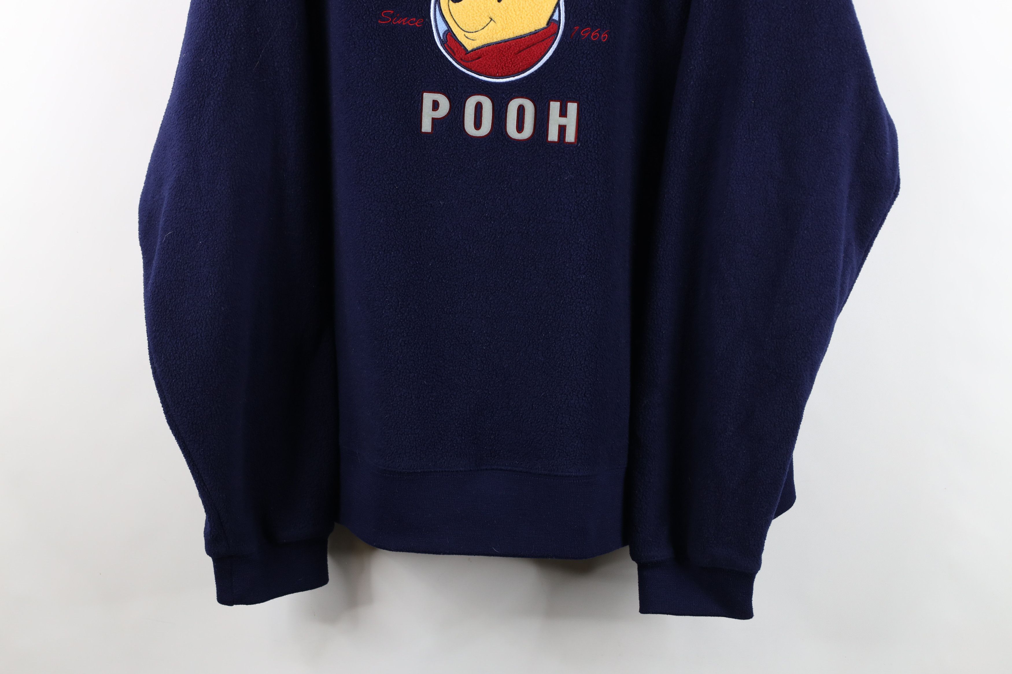 Vintage Vintage 90s Winnie the Pooh Fleece Crewneck Sweatshirt Blue Size XL / US 12-14 / IT 48-50 - 3 Thumbnail