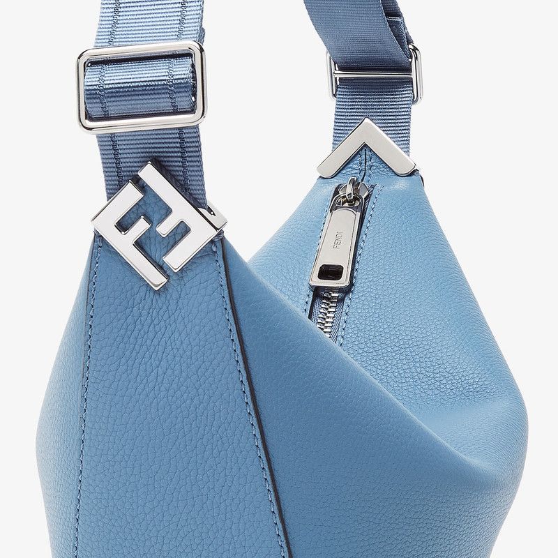 Fendi o1s1wg110526 Fendi Roma Leather Fendi Melon Small in Blue Size ONE SIZE - 5 Thumbnail