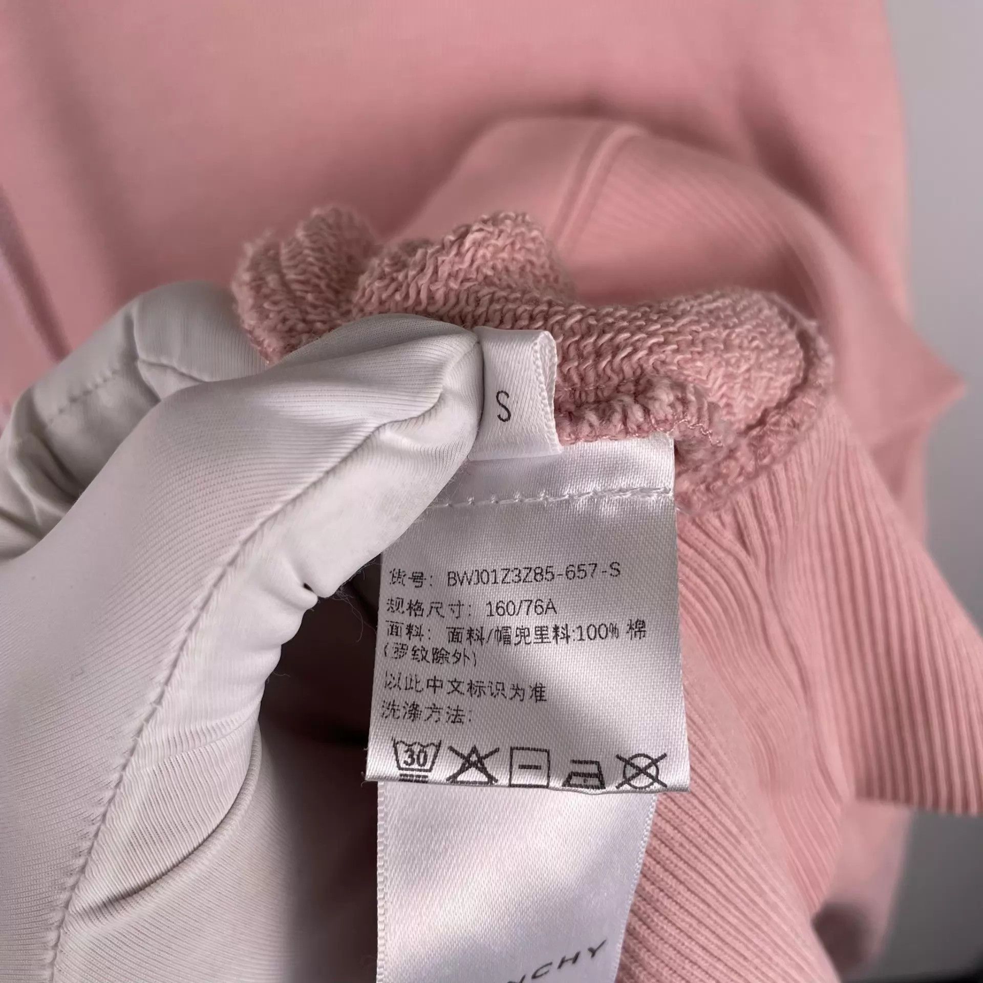 Givenchy Givenchy Pink Big Logo Cotton Mint Sweatshirt Size S / US 4 / IT 40 - 8 Thumbnail
