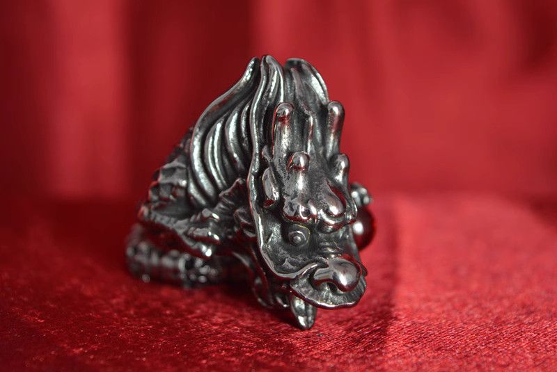 Jewelry Dragon Modern Jewelry Rings Open Chrome Ring (Size 7-13) Size ONE SIZE - 3 Thumbnail
