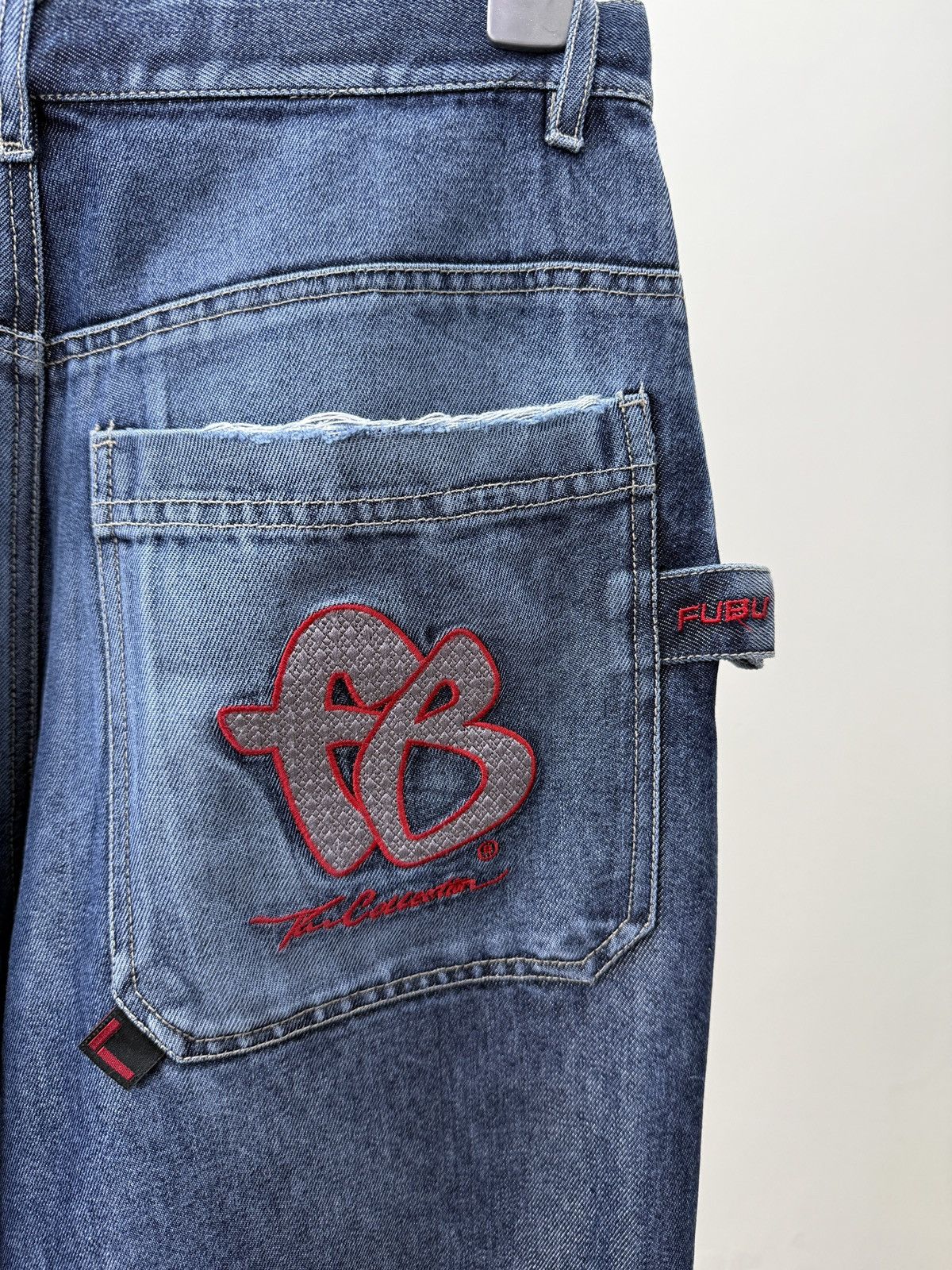 Fubu Vintage FUBU FB Collection Baggy Jeans Blue Y2K Hip Hop Rap Size US 30 / EU 46 - 14 Thumbnail