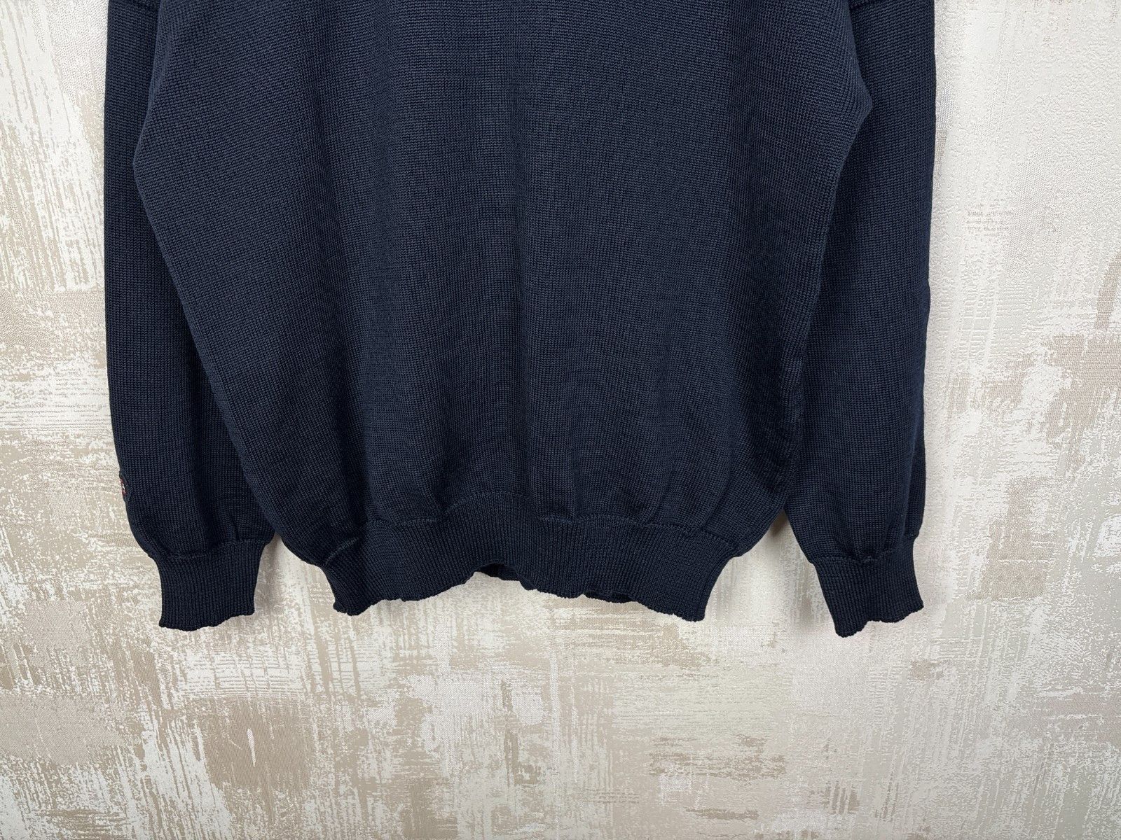 Other Vintage Yachting Clipper Wool Cardigan Sweater Navy Blue Size US L / EU 52-54 / 3 - 19 Thumbnail