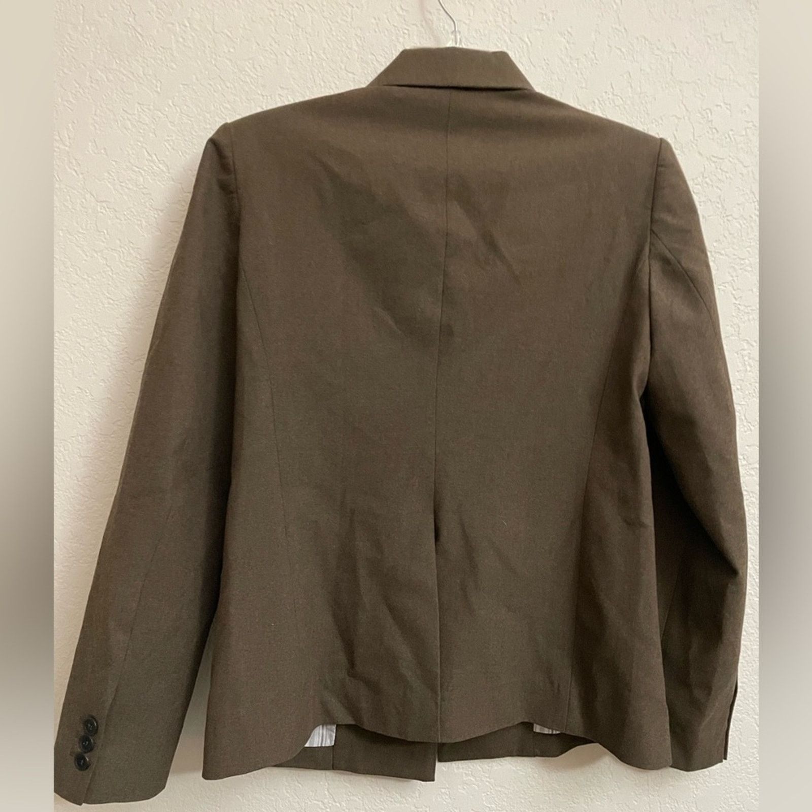 Bcbgmaxazria BCBG MaxAzria Front Pocket Olive Green Blazer Sz M Size M / US 6-8 / IT 42-44 - 4 Thumbnail
