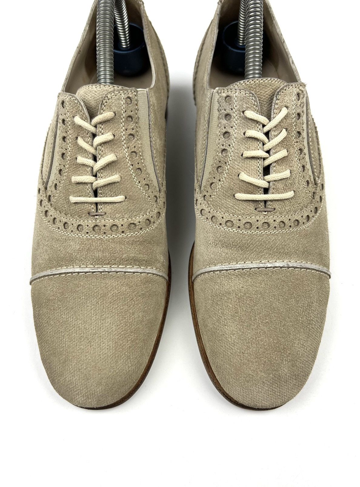 Gucci GUCCI Oxford Suede Shoes Beige Wmn’s Made in Italy Size US 6 / IT 36 - 5 Thumbnail