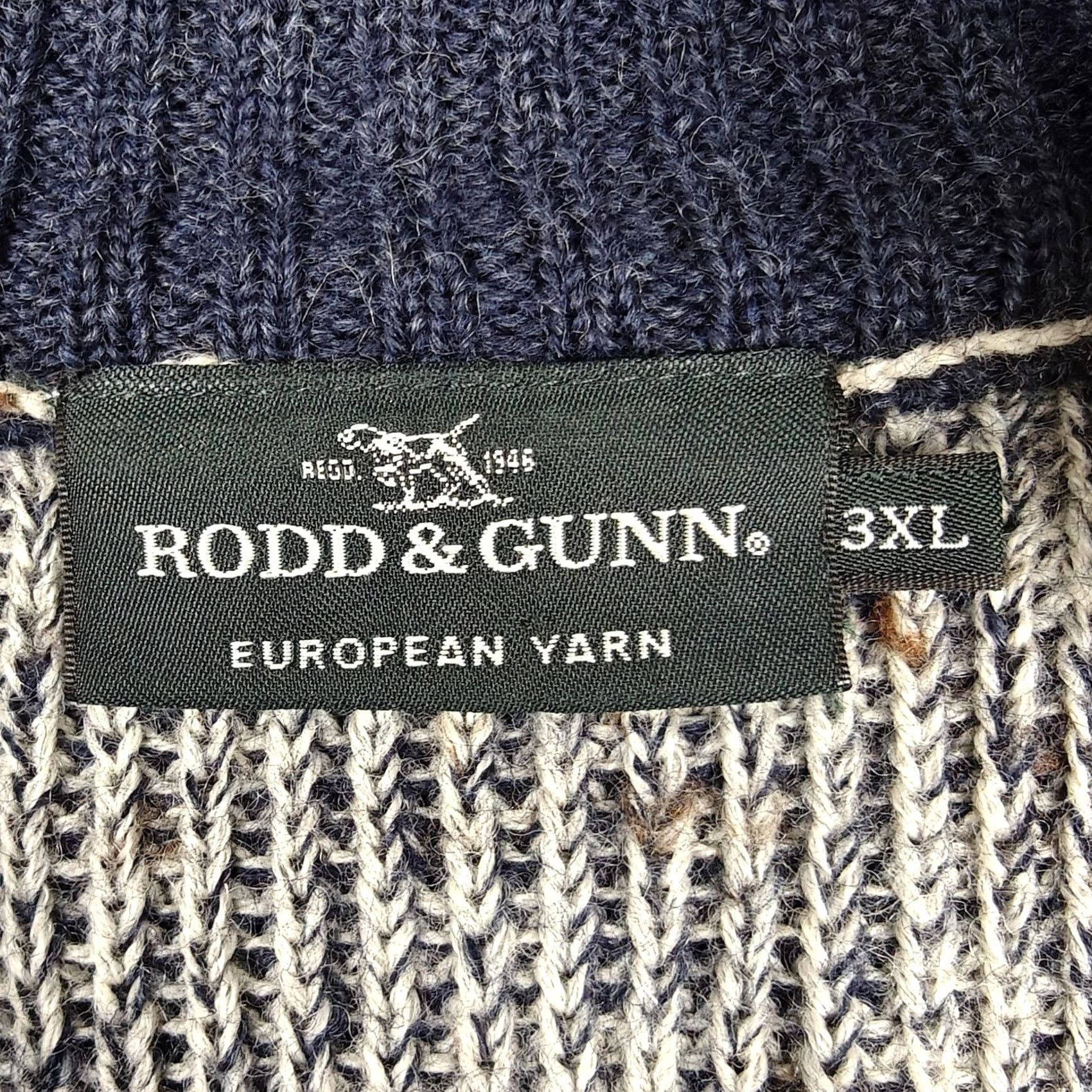 Rodd & Gunn Rodd & Gunn Sweater Mens 3XL Gray 1/4 Zip Mock Neck Pure Wool Knit Pullover Size US XXL / EU 58 / 5 - 3 Thumbnail