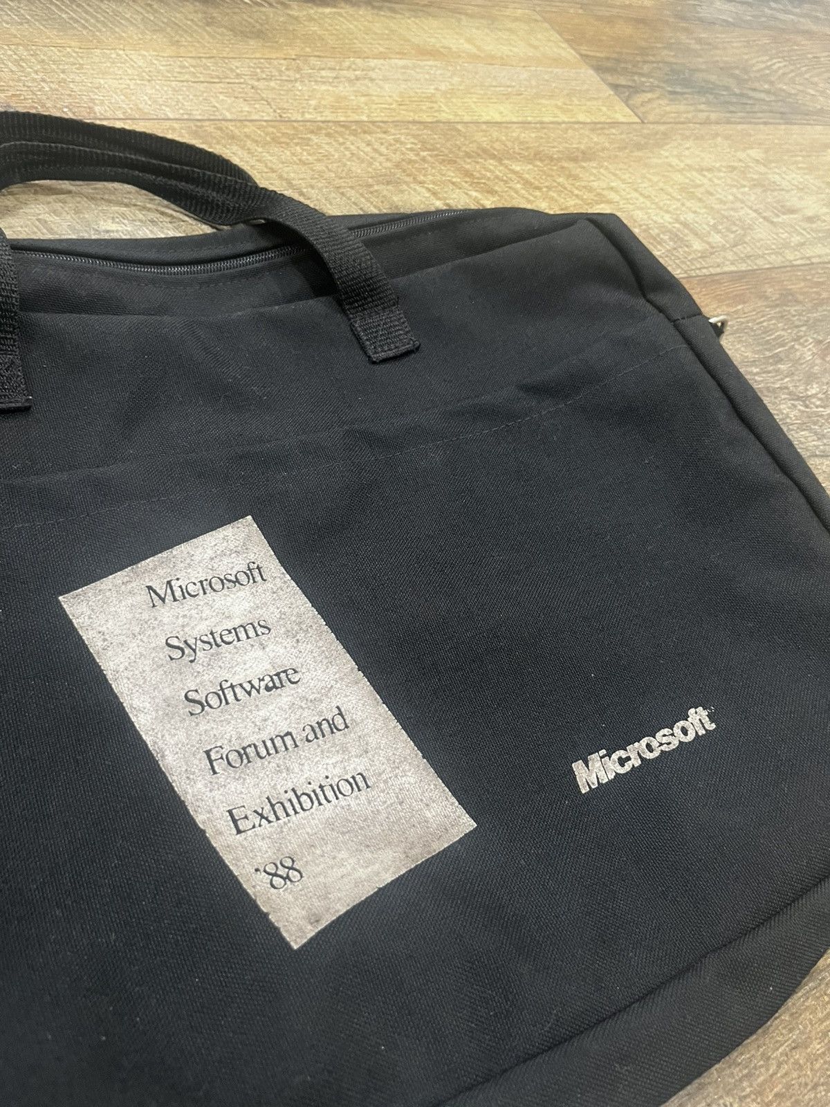 Microsoft Vintage 1988 Microsoft Exhibition Messenger Bag Black Size ONE SIZE - 2 Thumbnail