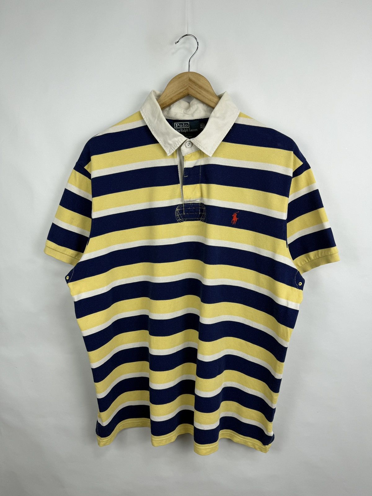 Polo Ralph Lauren 🇺🇸 Vintage 90s Polo Ralph Lauren Custom Fit Polo T-Shirt Size US XXL / EU 58 / 5 - 2 Thumbnail