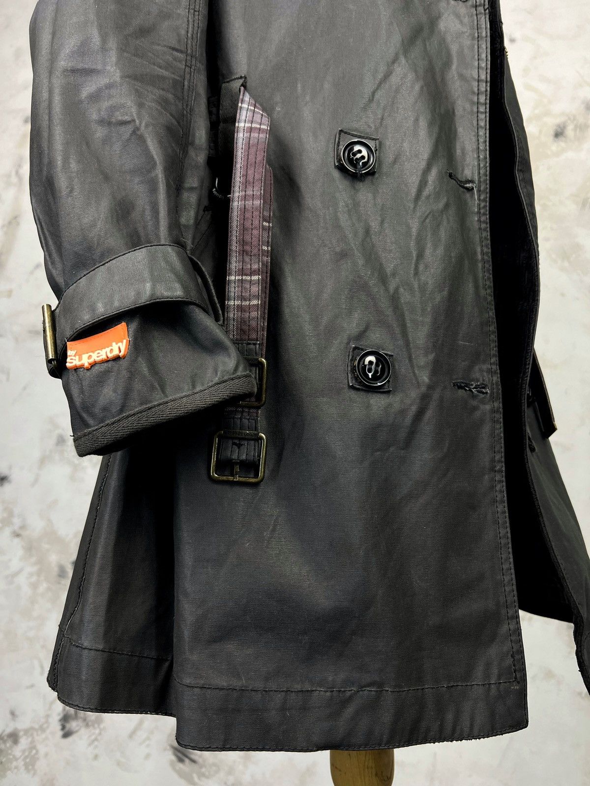 Superdry Vintage Superdry Safari Jacket Waxed Coat Size L Size L / US 10 / IT 46 - 7 Thumbnail