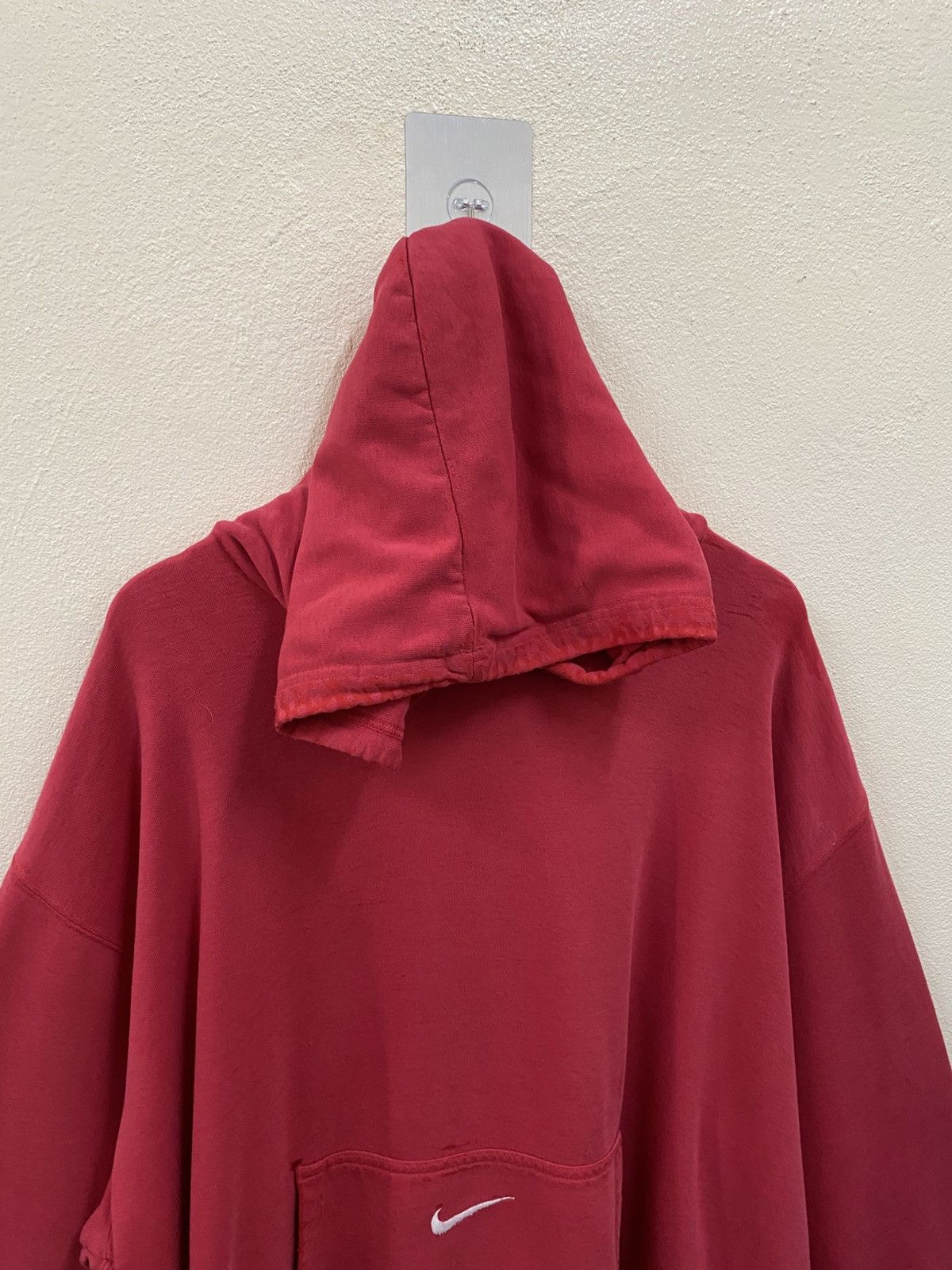 Nike Vintage Nike Hoodie Centre Pocket - Red Size US XXL / EU 58 / 5 - 3 Thumbnail