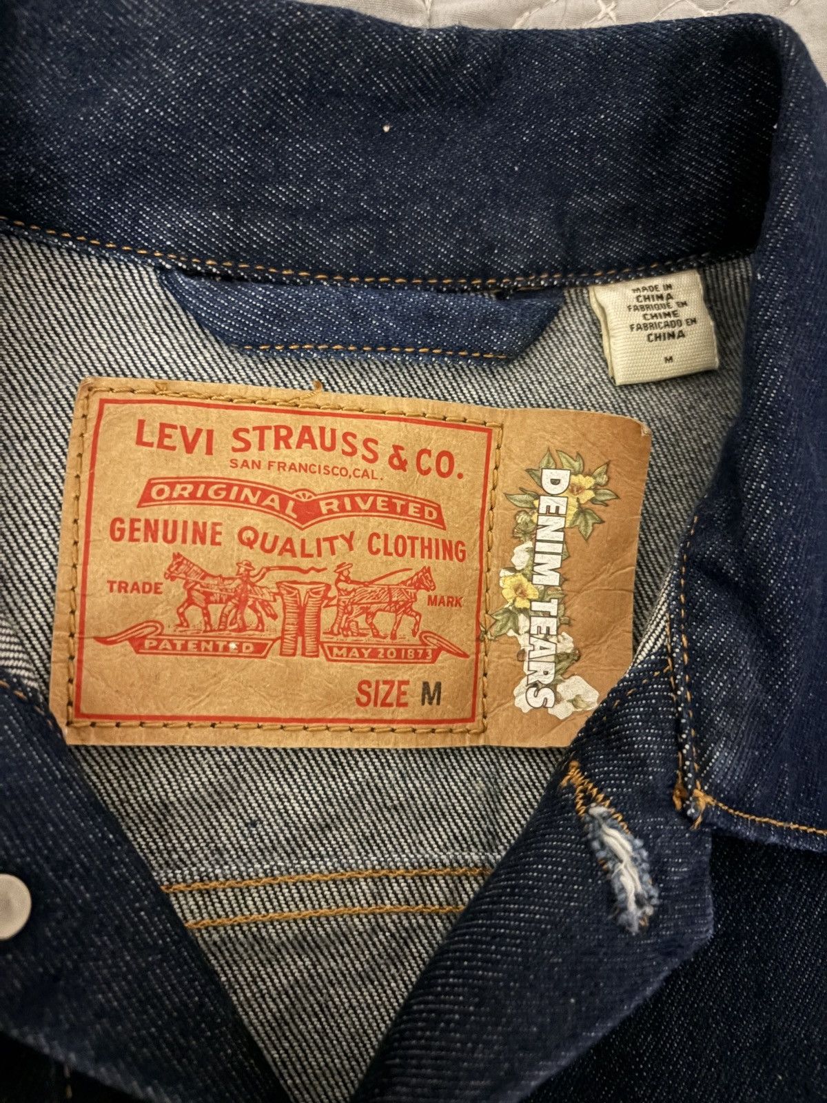 DENIM TEARS × Levi's × Stussy Levi’s Stussy Denim Tears Jacket Size US M / EU 48-50 / 2 - 2 Thumbnail
