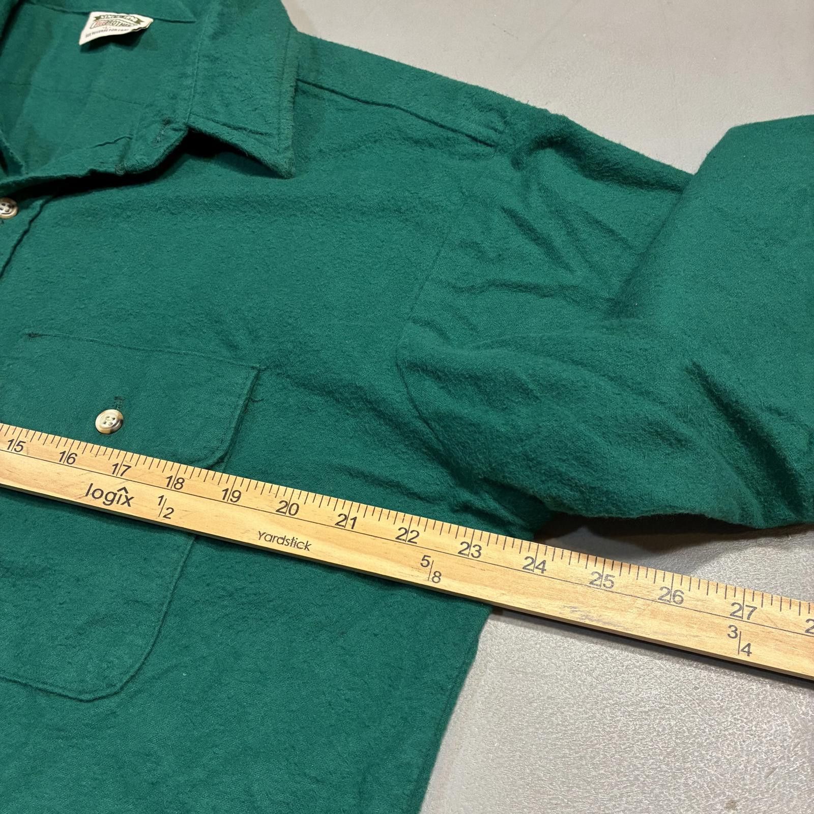 Other Vintage Five Brothers Men's Green Chamois Button Down Shirt Size US L / EU 52-54 / 3 - 3 Thumbnail