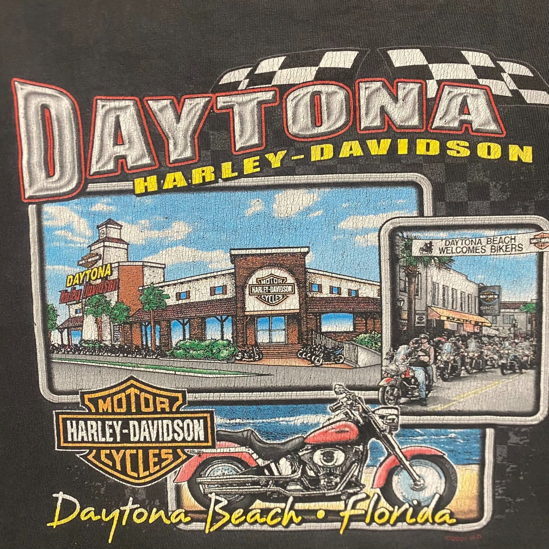 Harley Davidson Vintage Y2K Harley Davidson Motorcycle Daytona Bike Week Tee Size US XXL / EU 58 / 5 - 7 Thumbnail