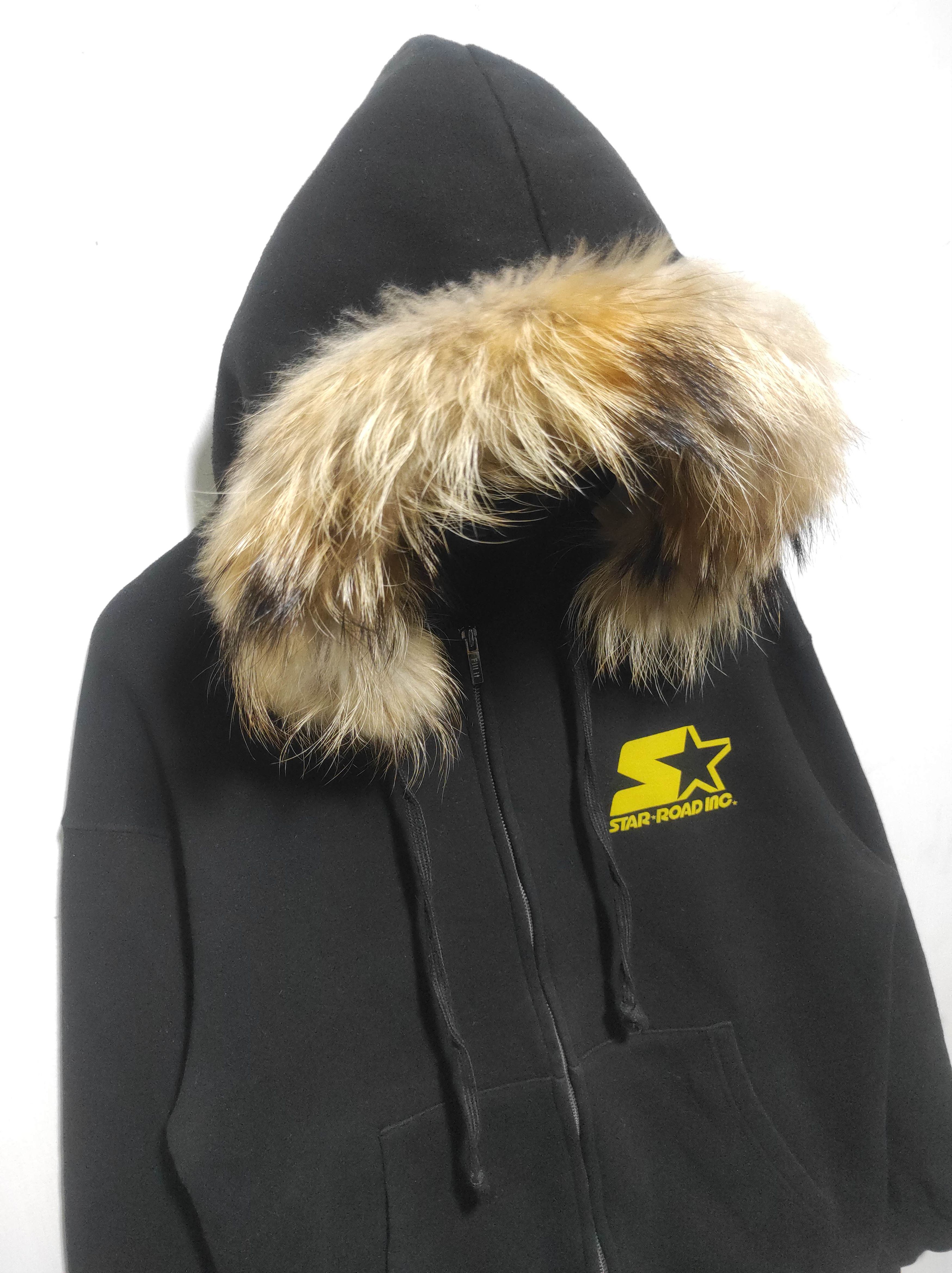 Hysteric Glamour Fill-it Zip Fur Hoodie ifsixwasnine lgb style Black Size US L / EU 52-54 / 3 - 4 Thumbnail
