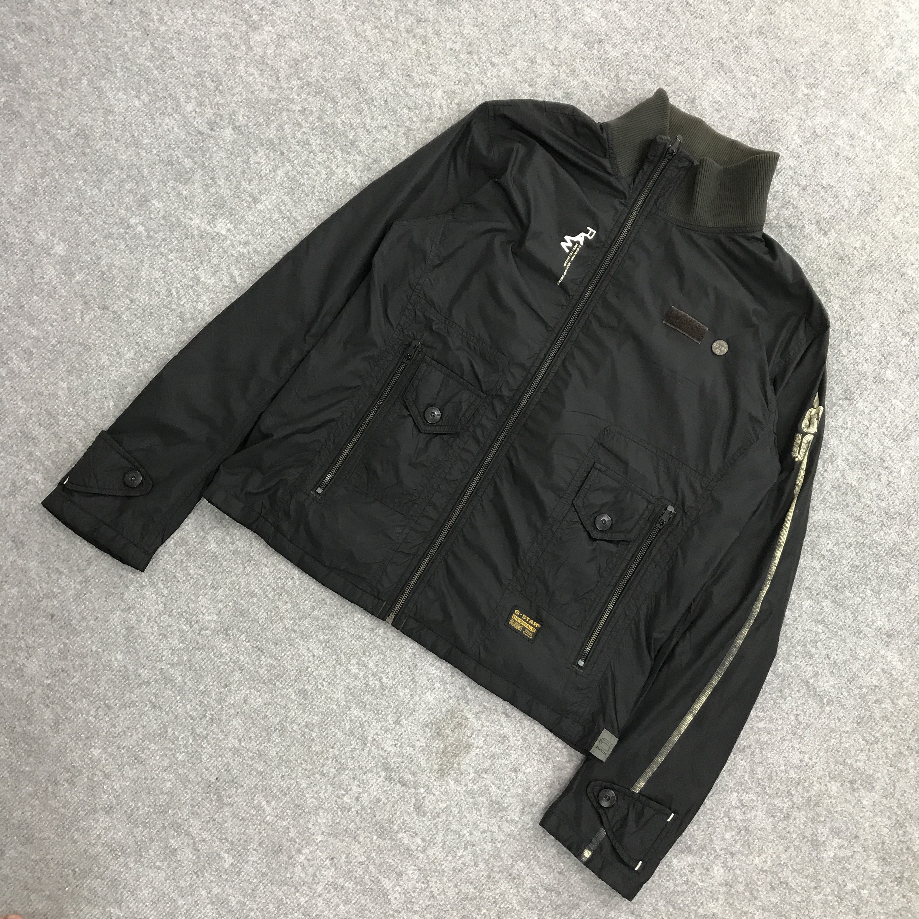 G-Star × Japanese Brand G-STAR RAW WINDBREAKER BIKER STYLE UP ZIPPER JACKET Size US L / EU 52-54 / 3 - 3 Thumbnail