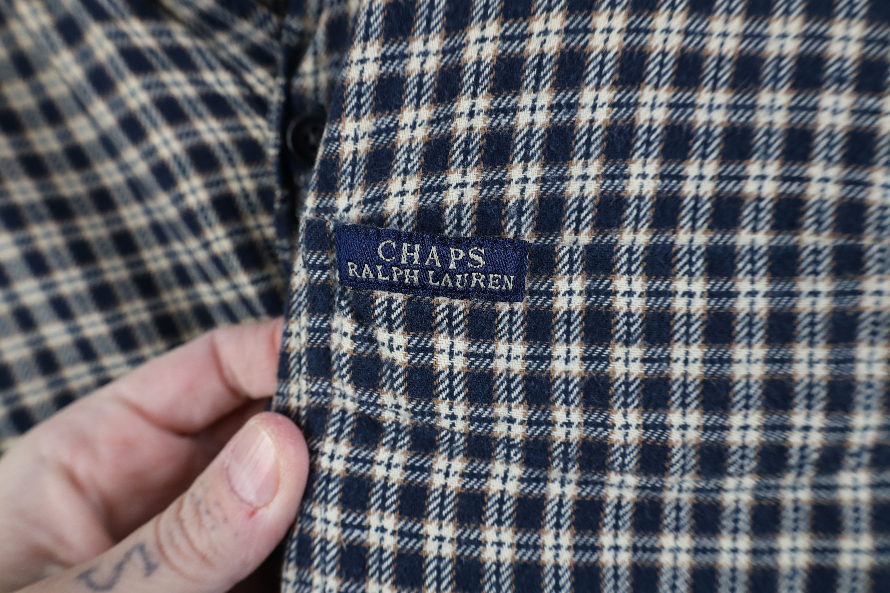 Polo Ralph Lauren Vintage 90s Chaps Ralph Lauren Flannel Button Down Shirt Size US XL / EU 56 / 4 - 4 Thumbnail