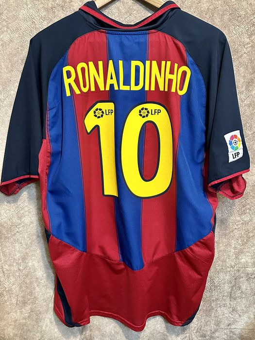 Vintage Fc Barcelona Ronaldinho soccer jersey | Grailed