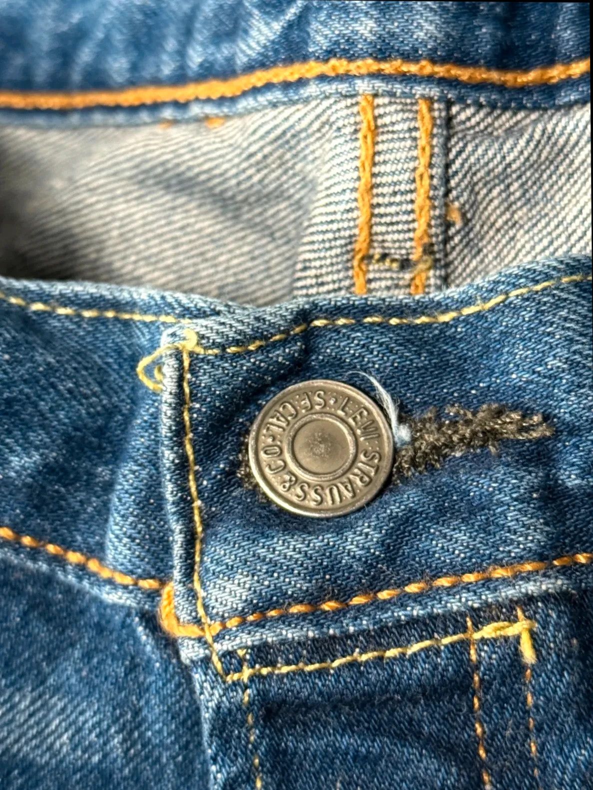 Levi's Levi Strauss 501 Jeans klassisch dunkelblau Denim Vintage Size US 34 / EU 50 - 5 Thumbnail