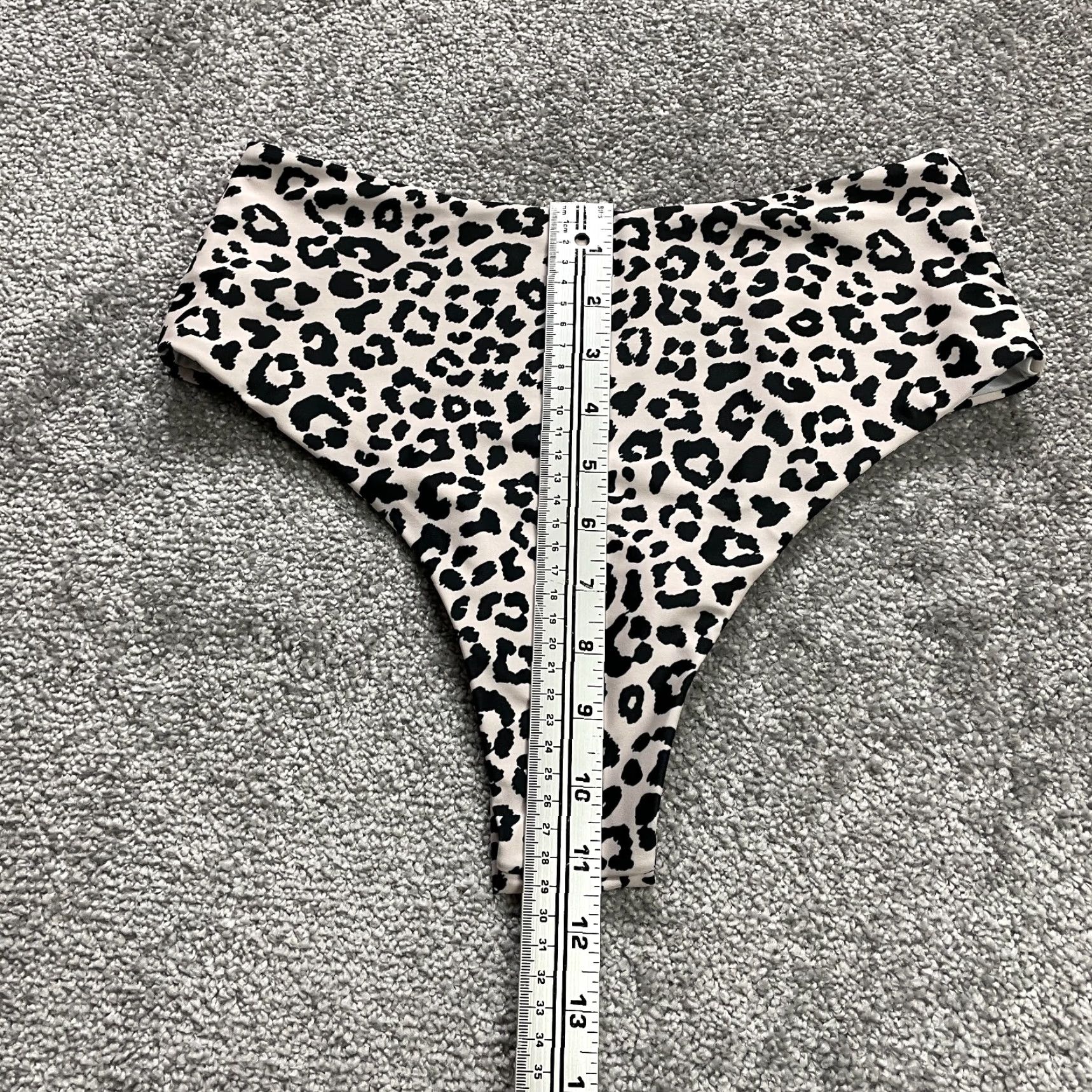 Vintage Unbranded Bikini Bottom Womens Small Leopard Animal Print High Rise Beach Pool Size 28" / US 6 / IT 42 - 4 Thumbnail