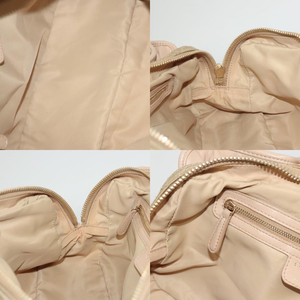 Dior DIOR Canage Hand Bag Nylon Beige Gold Size ONE SIZE - 12 Thumbnail