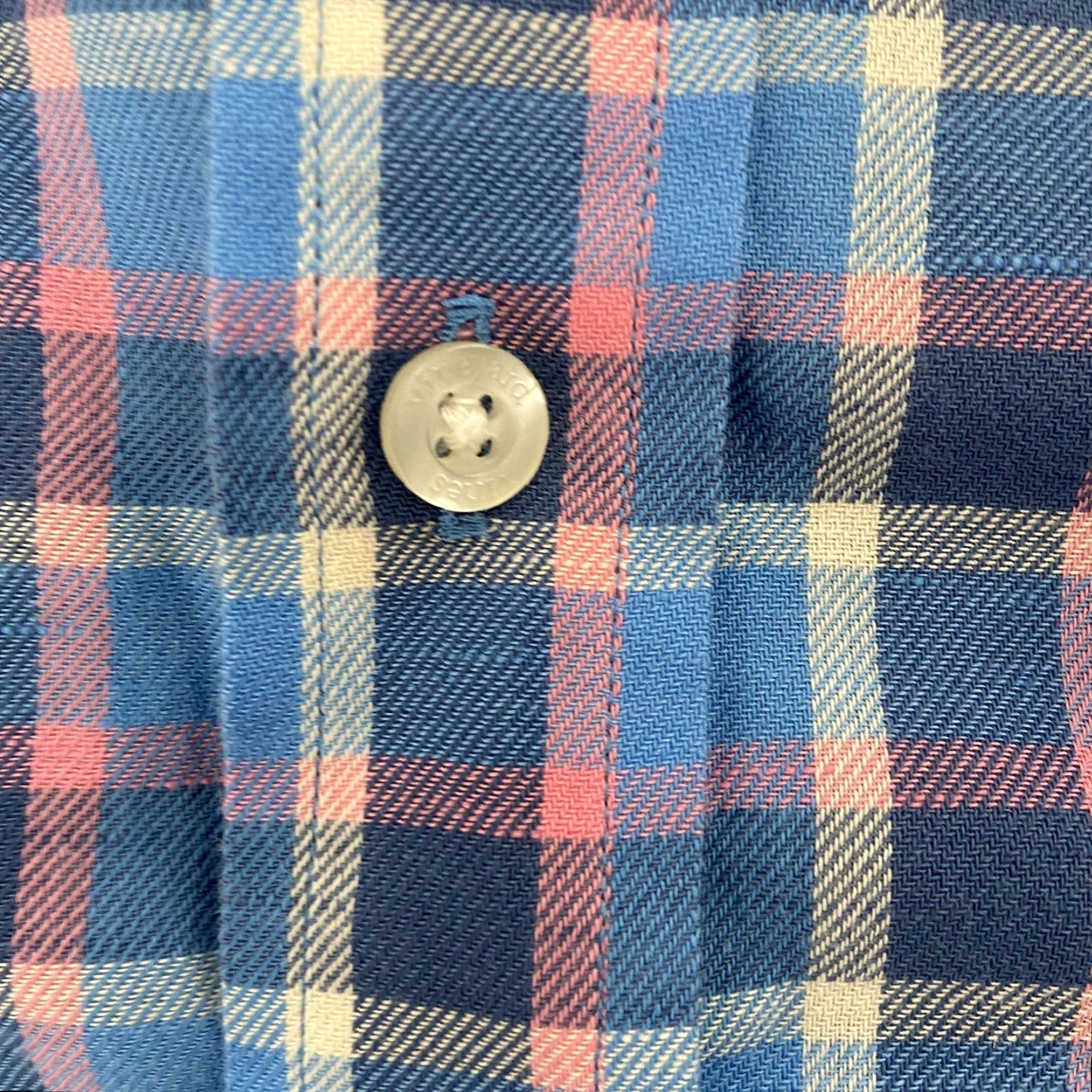 Vineyard Vines VINTAGE Vineyard Vines Mens Shirt Adult Large Blue Plaid Long Sleeve Button Slim Fit Crosby 90s Casual Size US L / EU 52-54 / 3 - 6 Thumbnail