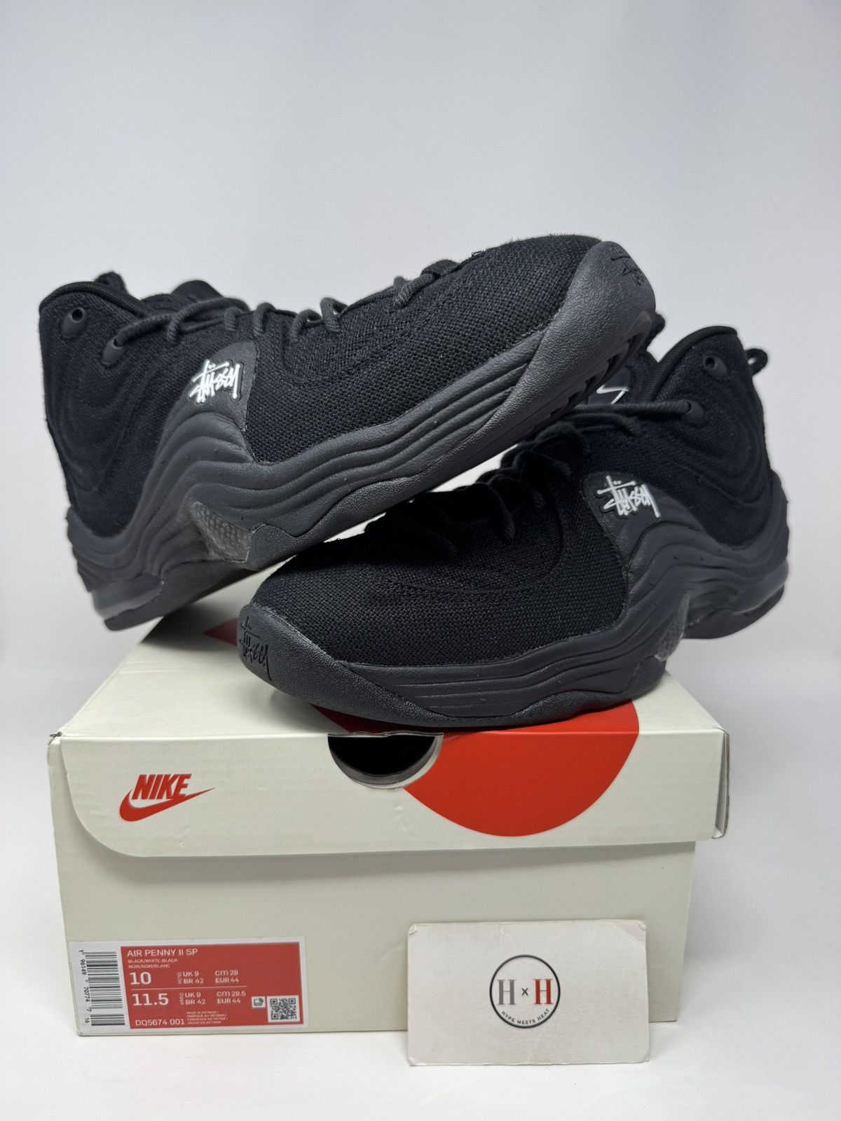 Nike Nike Stussy Air Penny 2 Black | Grailed