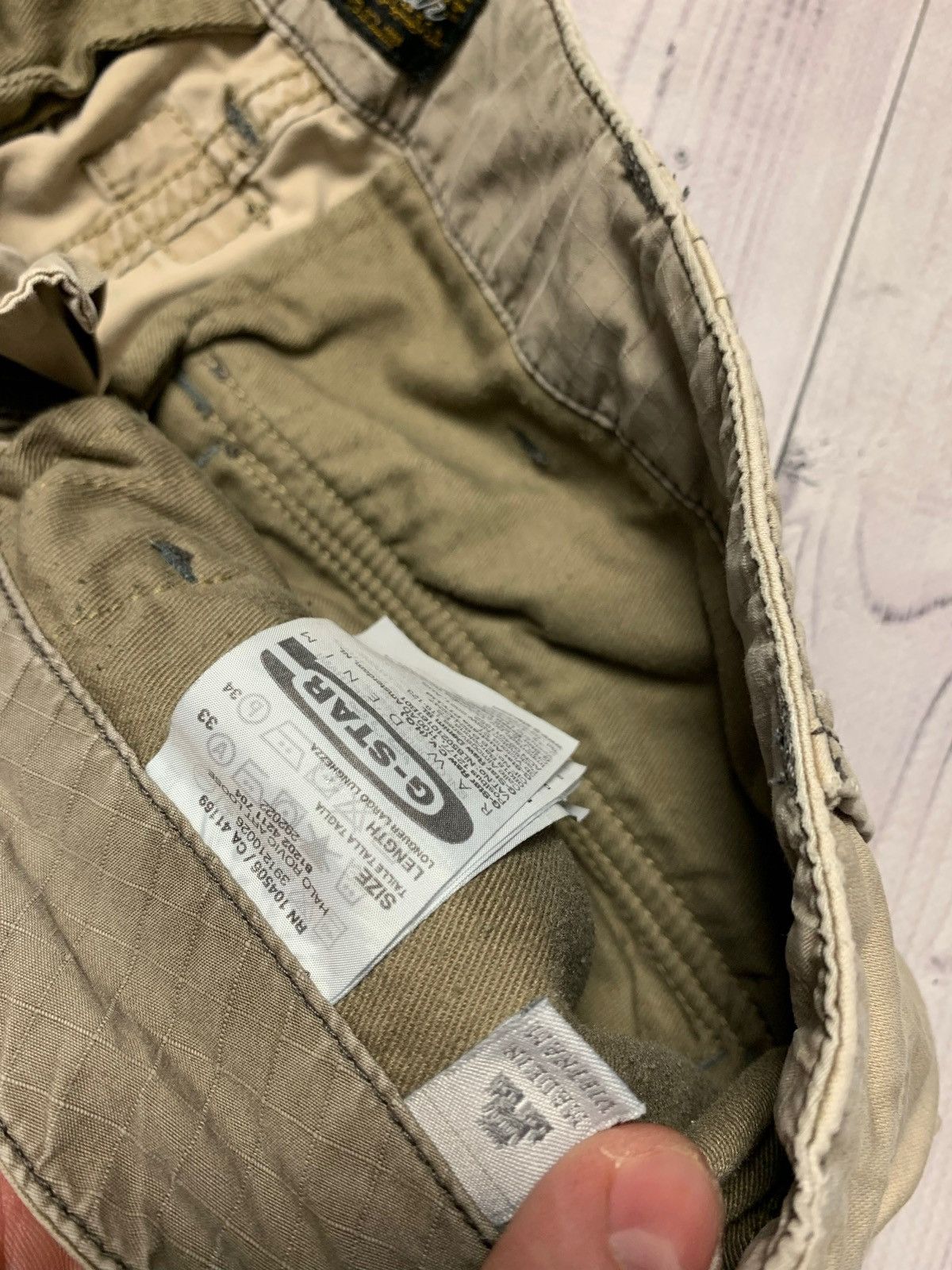 G-Star Vintage G Star Raw cargo pants multi pocket distressed Y2K Size US 33 - 9 Thumbnail