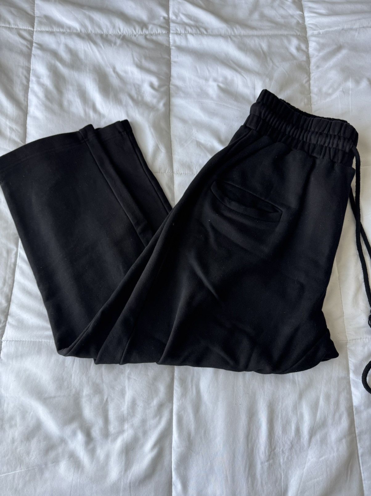 Japanese Brand Thick black sweatpants Size US 34 / EU 50 - 2 Thumbnail