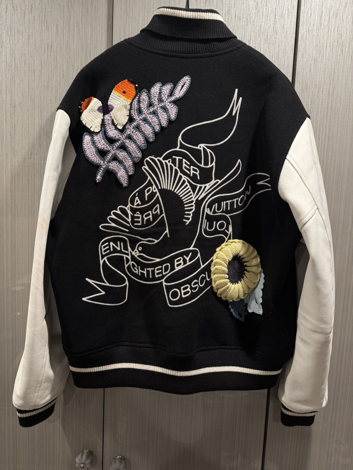 Louis Vuitton Louis Vuitton Crochet Flower Varsity Jacket Size US L / EU 52-54 / 3 - 2 Thumbnail