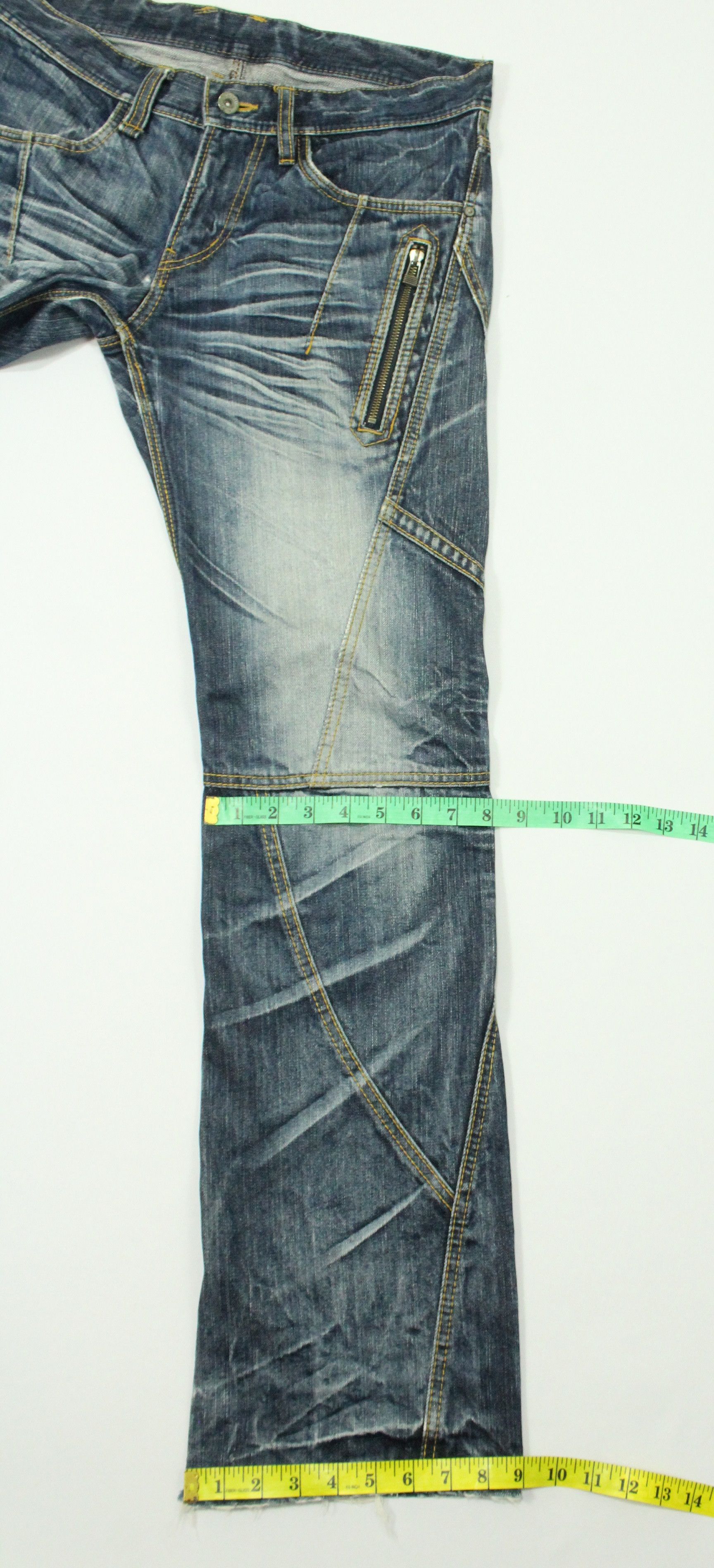 Matsuda Flared NICOLE HIDEAWAYS Denim Distressed kAPITAL LGB Style Size US 32 / EU 48 - 25 Thumbnail