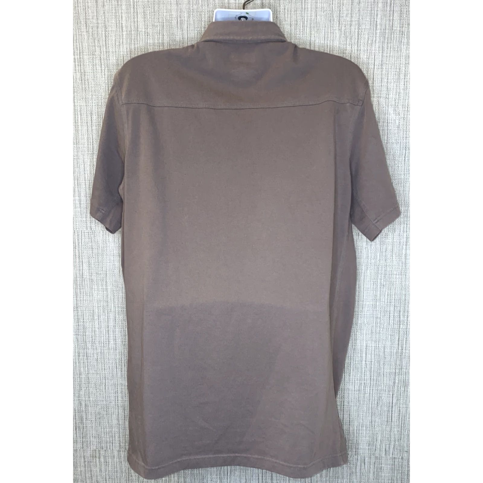 CO Duluth Trading Co Polo Shirt Mens Brown Short Sleeve Golf XL Regular Solid Cotton/Polyester Shirt Size US XL / EU 56 / 4 - 4 Thumbnail