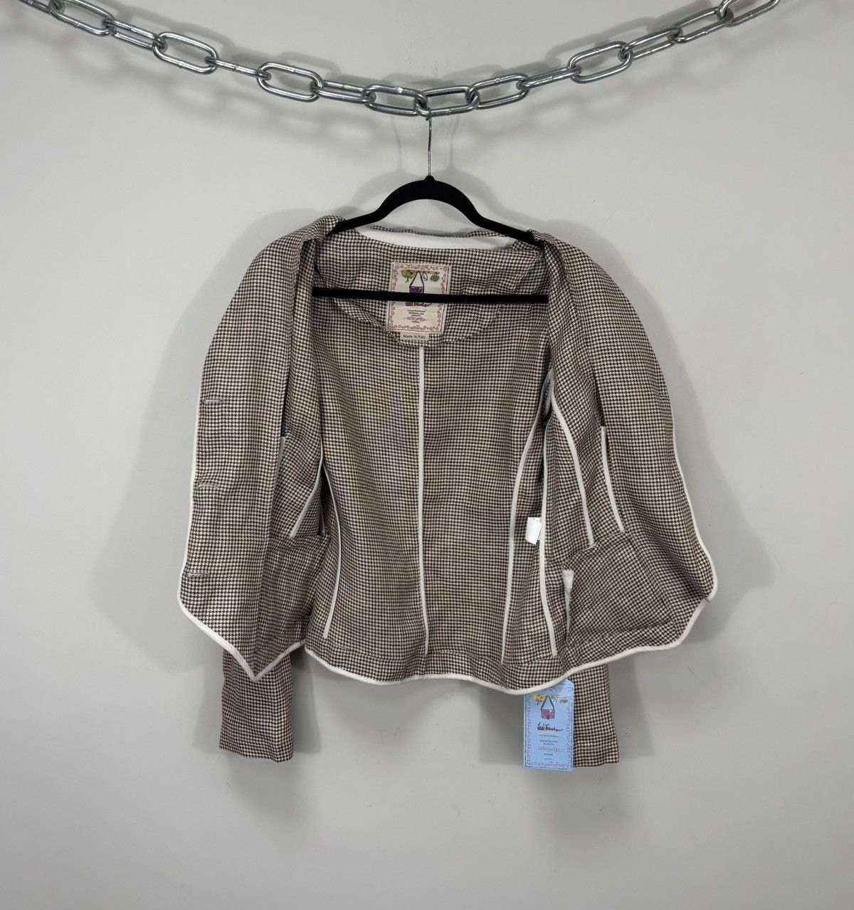 Other Luis Trenker NWT Women’s Houndstooth Hemp Blazer Jacket Size M / US 6-8 / IT 42-44 - 12 Thumbnail