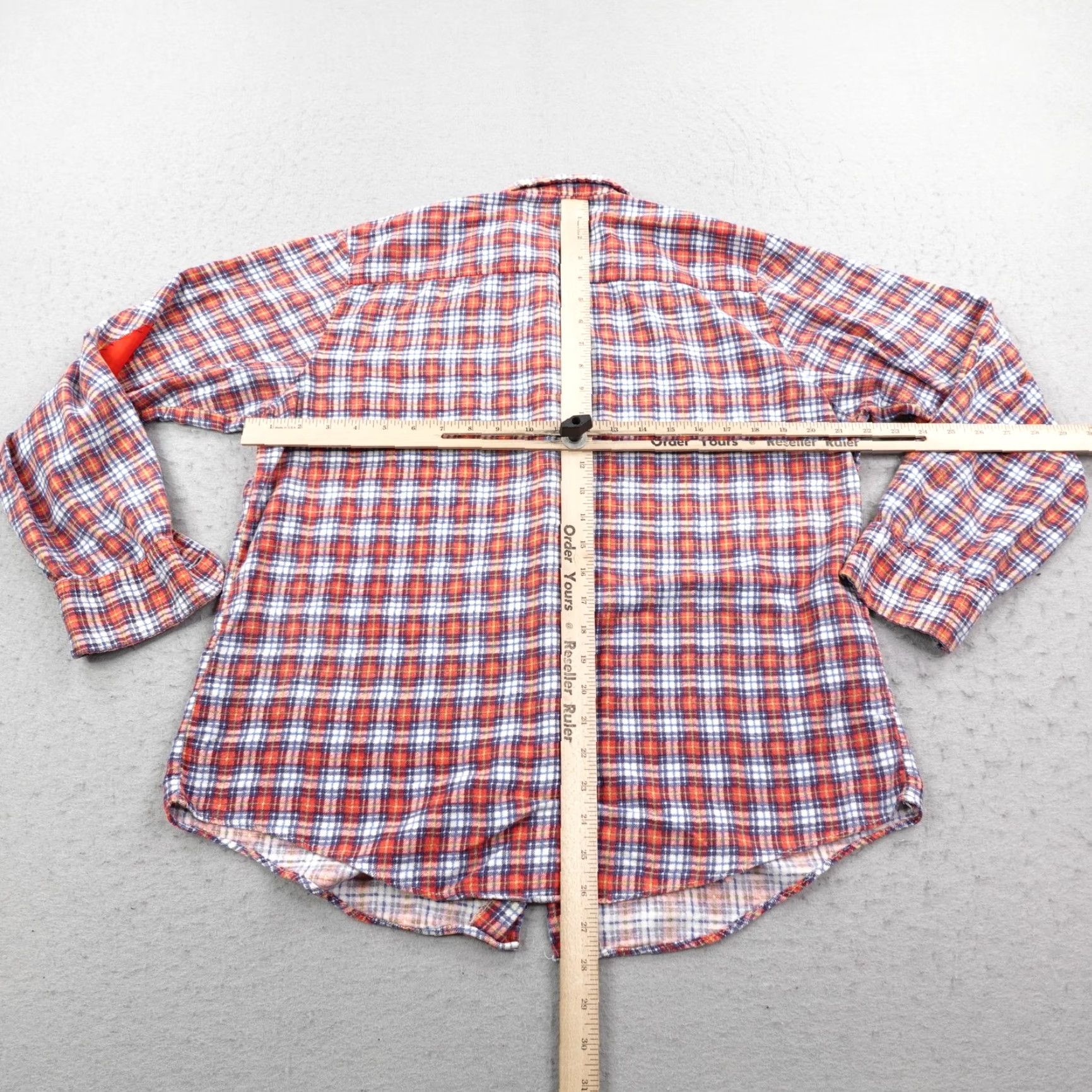 Sears VINTAGE Sears Kings Road Shirt Men M Red Plaid Flannel Button Up 70s Grunge - Cotton Pocketed Size US M / EU 48-50 / 2 - 6 Thumbnail