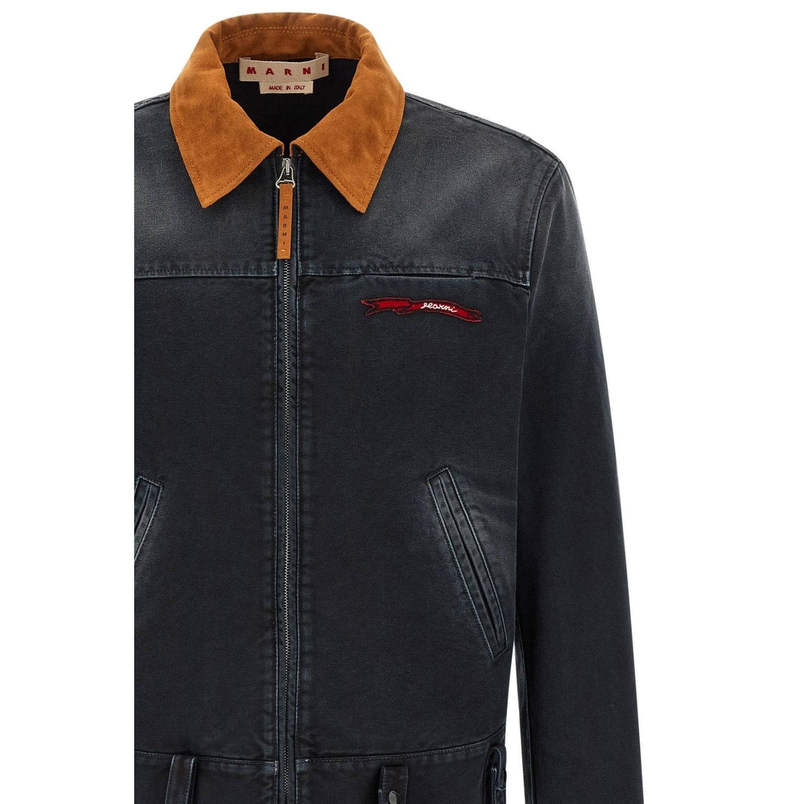 Marni MARNI Gray Canvas Denim Jacket New & Authentic (Men's size:X Size US XL / EU 56 / 4 - 3 Thumbnail
