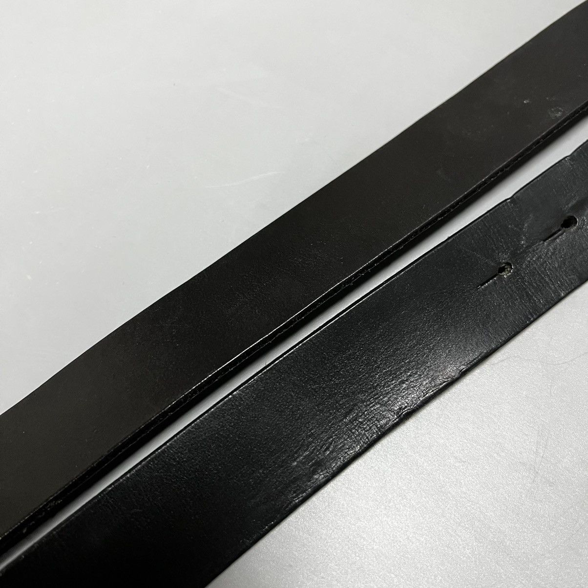 Carhartt Carhartt Leather Belt Vintage Black Size ONE SIZE - 12 Thumbnail