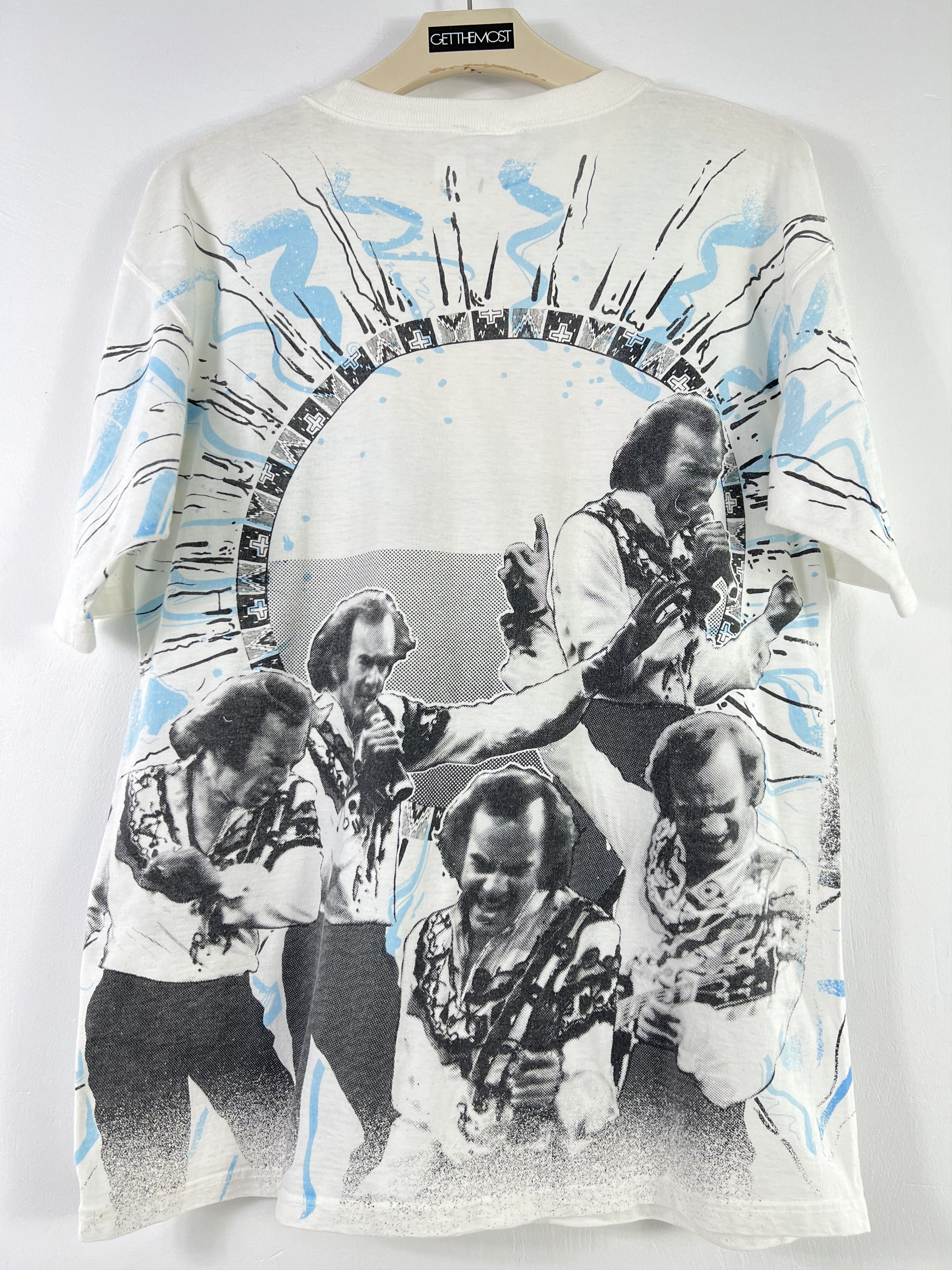Band Tees Vintage 90s Neil Diamond In The Round Tour tee (XL) GTMD136 Size US XL / EU 56 / 4 - 8 Thumbnail