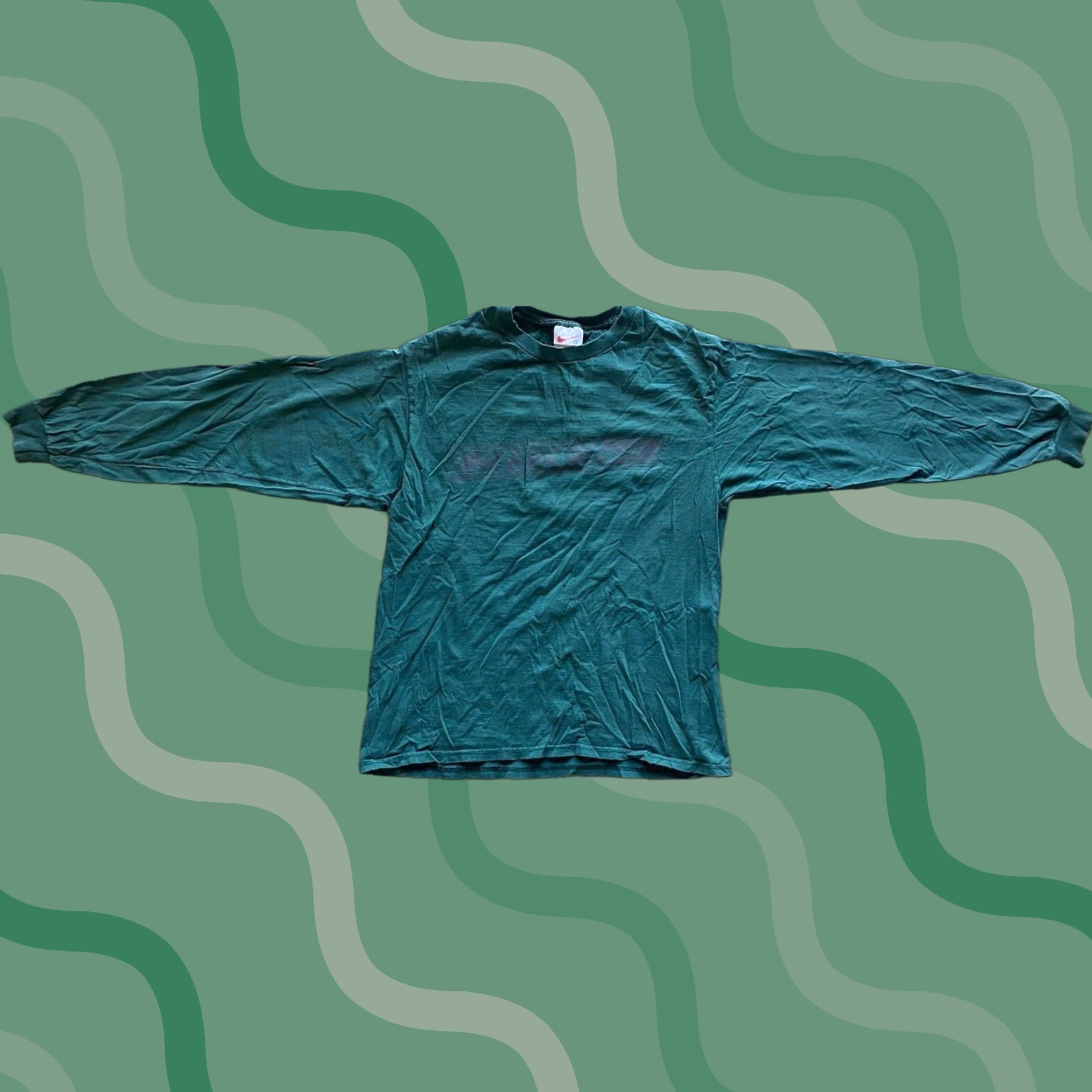 Nike VINTAGE Nike Long Sleeve Shirt Green Men’s M Made In USA Mens M Green Long Sleeve Shirt Nike Size US M / EU 48-50 / 2 - 1 Thumbnail